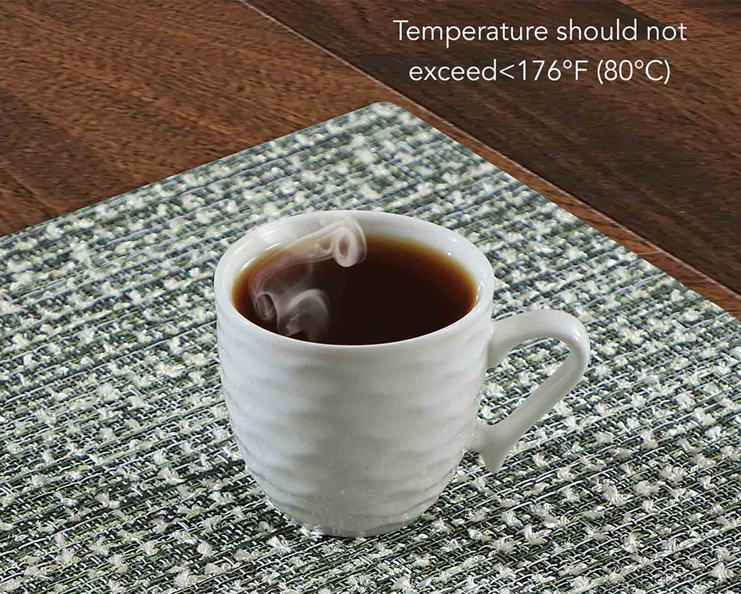OBSESSIONS Heat Resistant and Washable Table Mat Olive