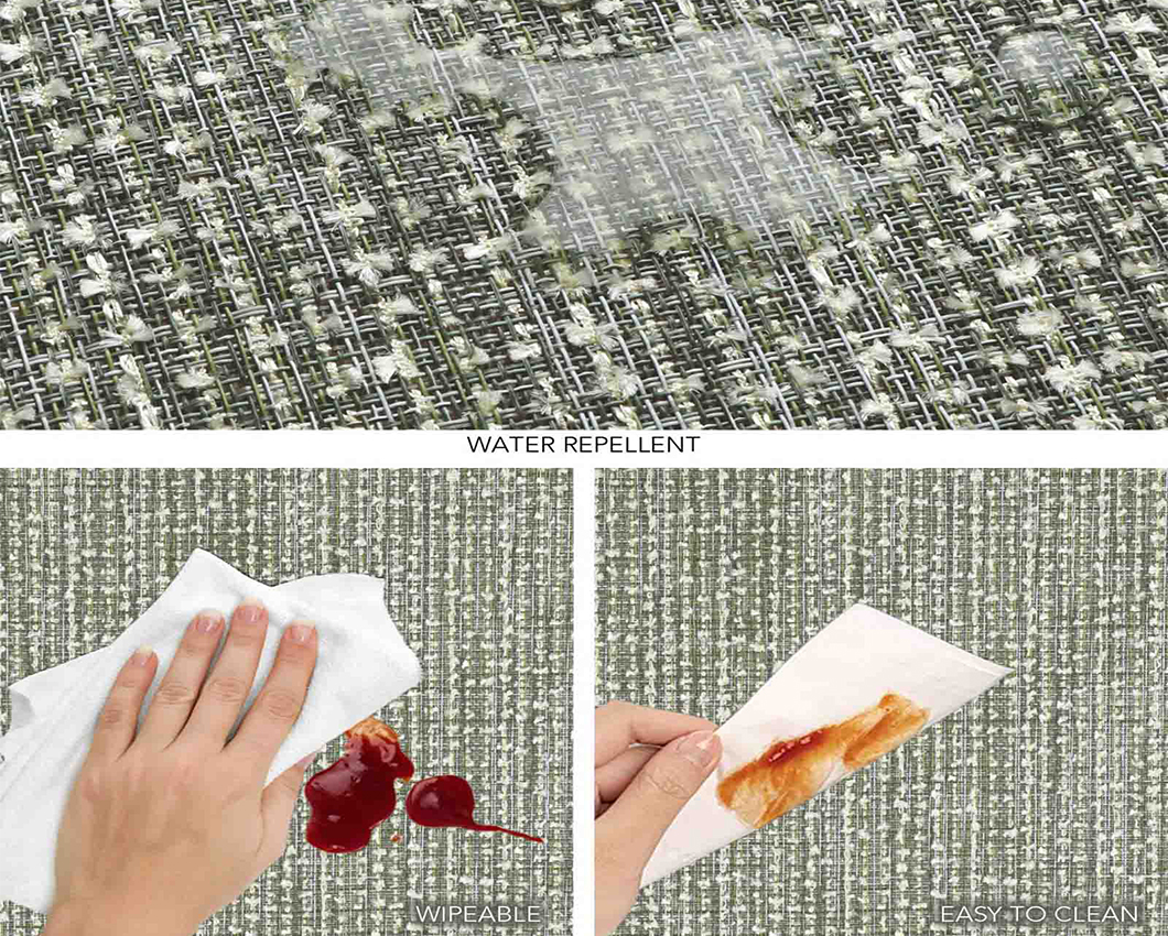 OBSESSIONS Heat Resistant and Washable Table Mat Olive