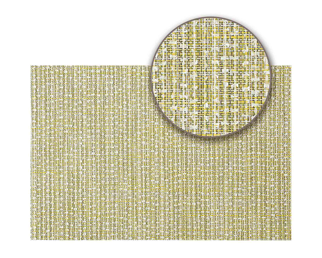 OBSESSIONS Heat Resistant and Washable Table Mat Yellow