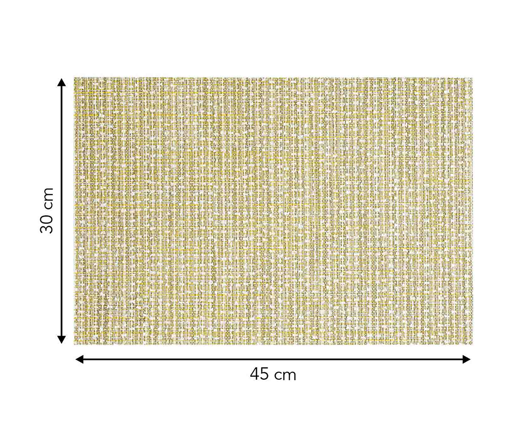 OBSESSIONS Heat Resistant and Washable Table Mat Yellow