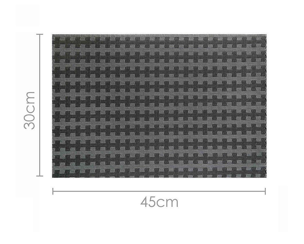OBSESSIONS Heat Resistant and Washable Table Mat Dark Grey