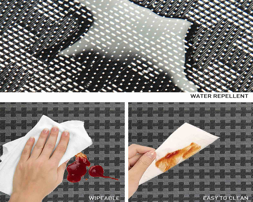 OBSESSIONS Heat Resistant and Washable Table Mat Dark Grey
