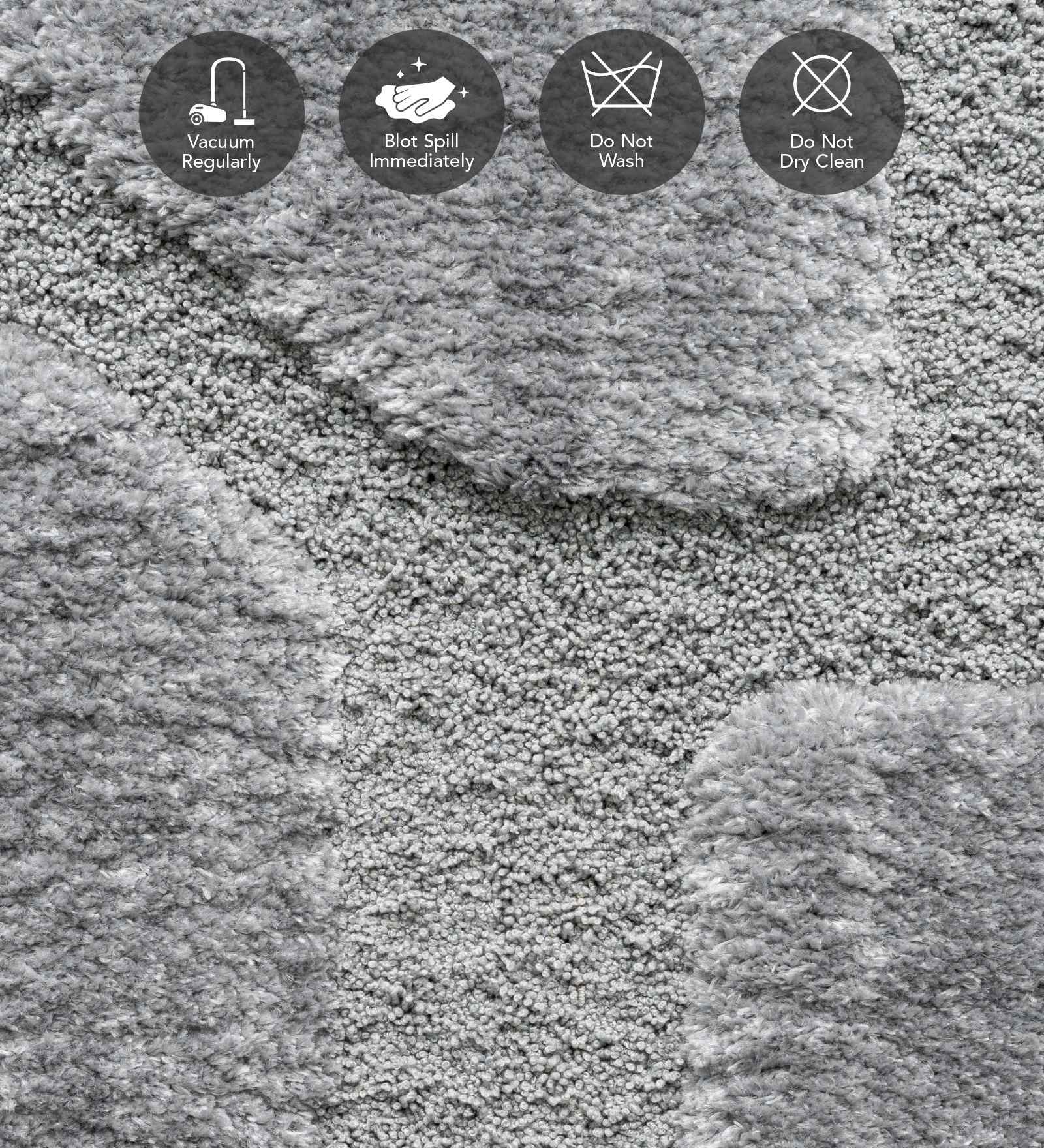 Limba Abstract Machine Made Carpet Grey