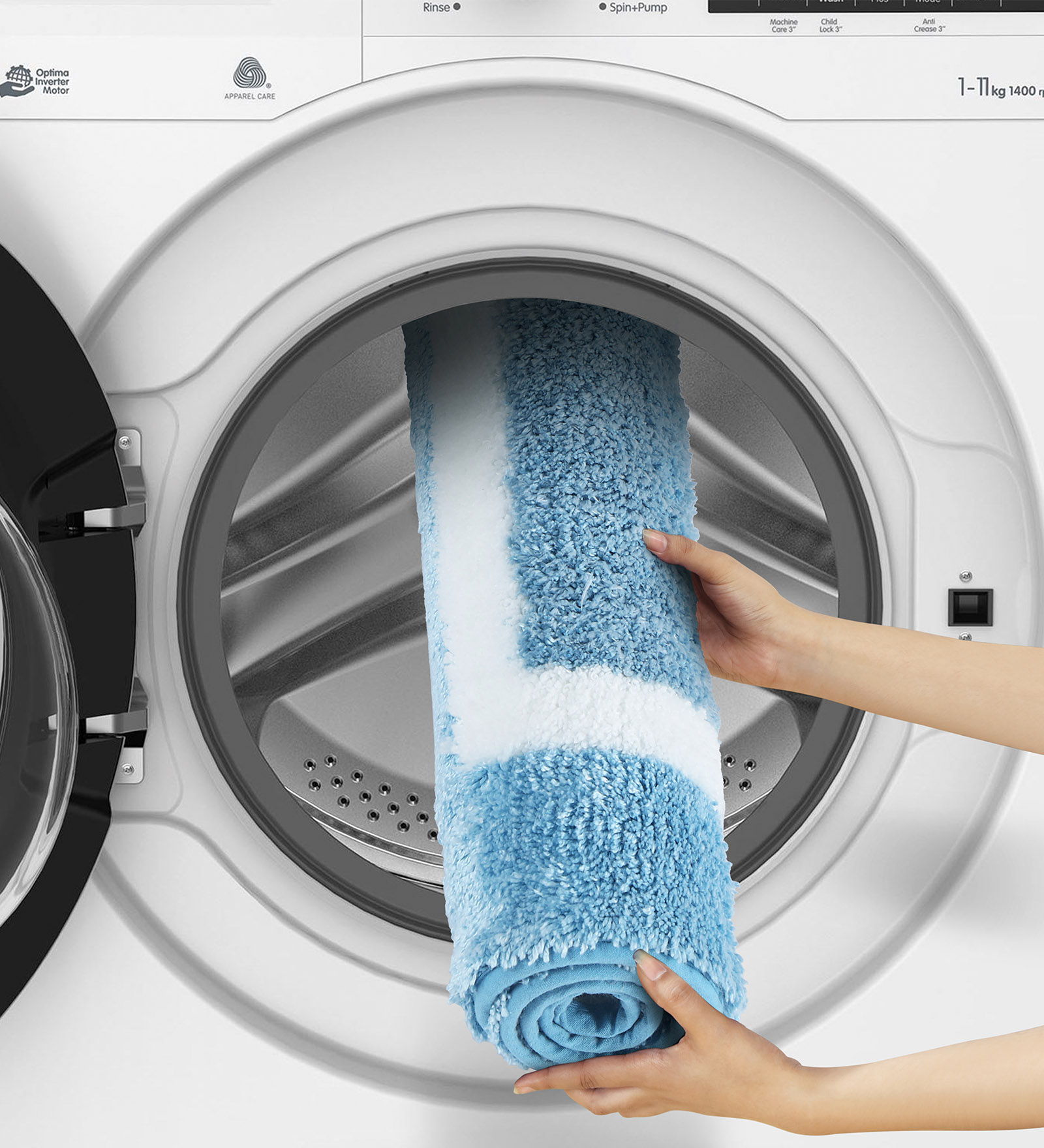 Florence Quick Dry Super soft Bath Mat Teal Blue