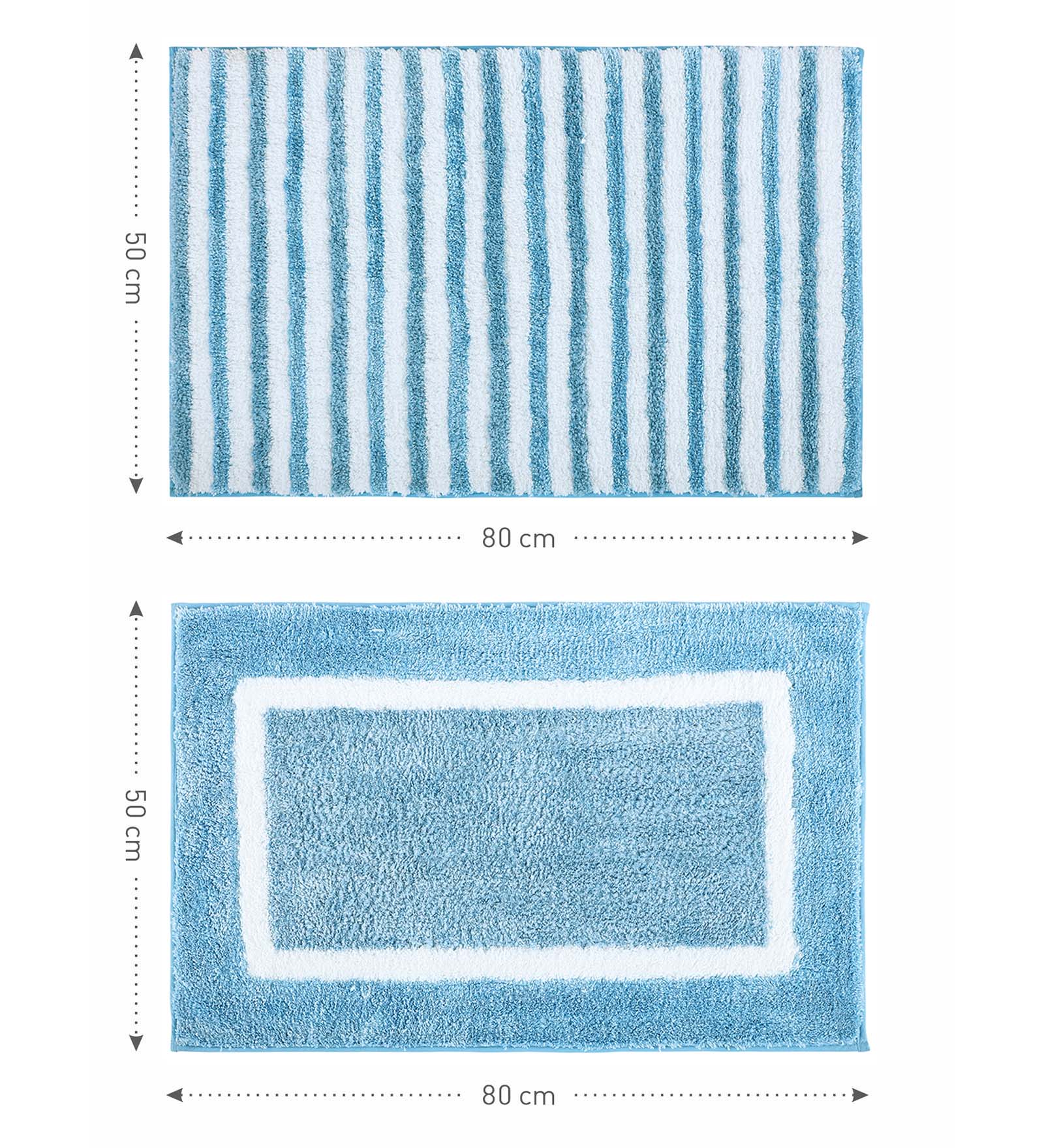 Florence Quick Dry Super soft Bath Mat Teal Blue