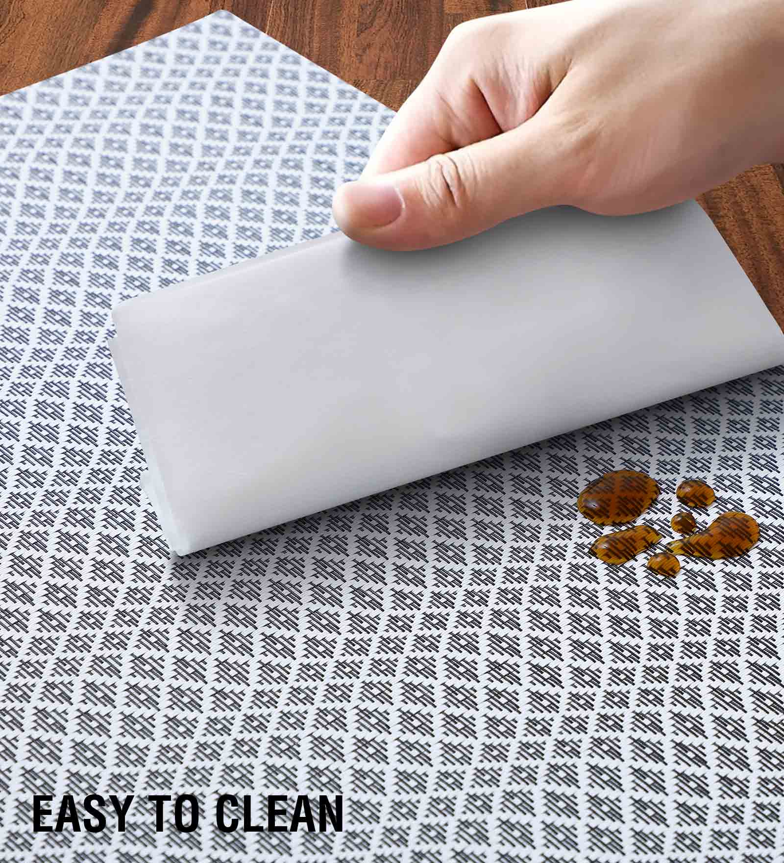 OBSESSIONS Heat Resistant and Washable Table Mat White