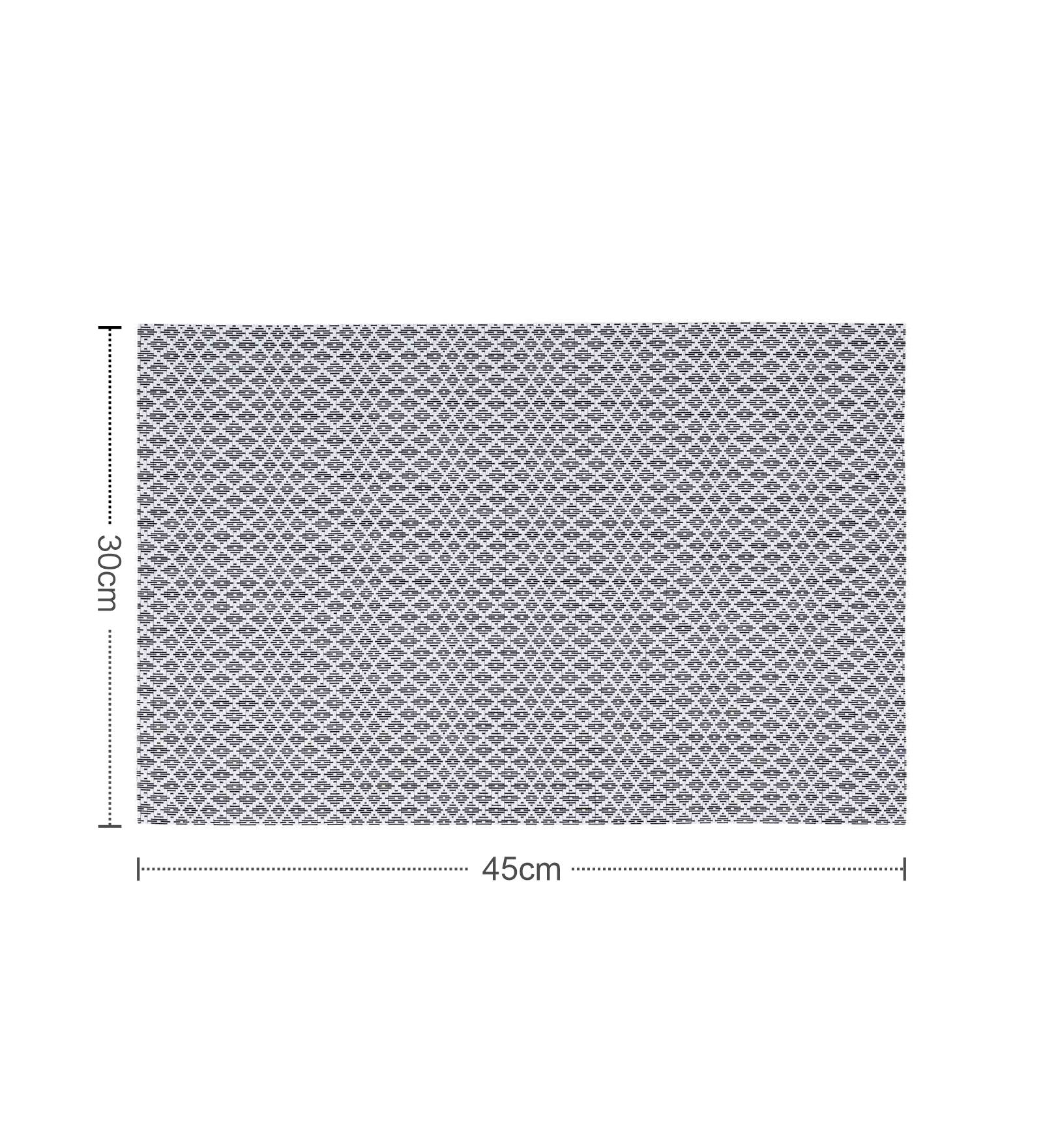 OBSESSIONS Heat Resistant and Washable Table Mat White