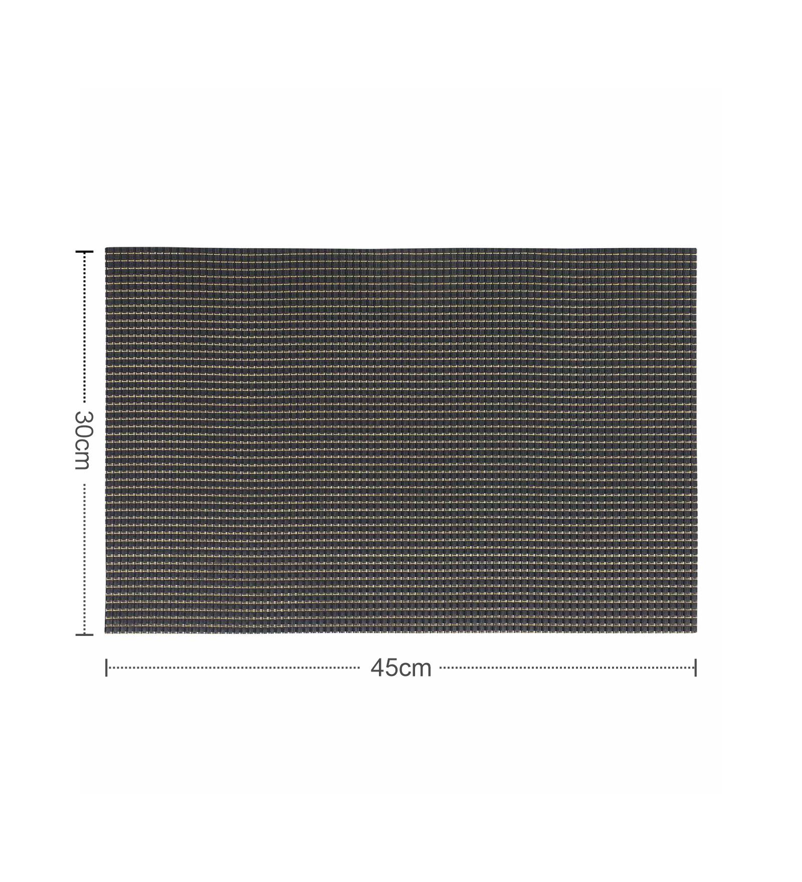 OBSESSIONS Heat Resistant and Washable Table Mat Black