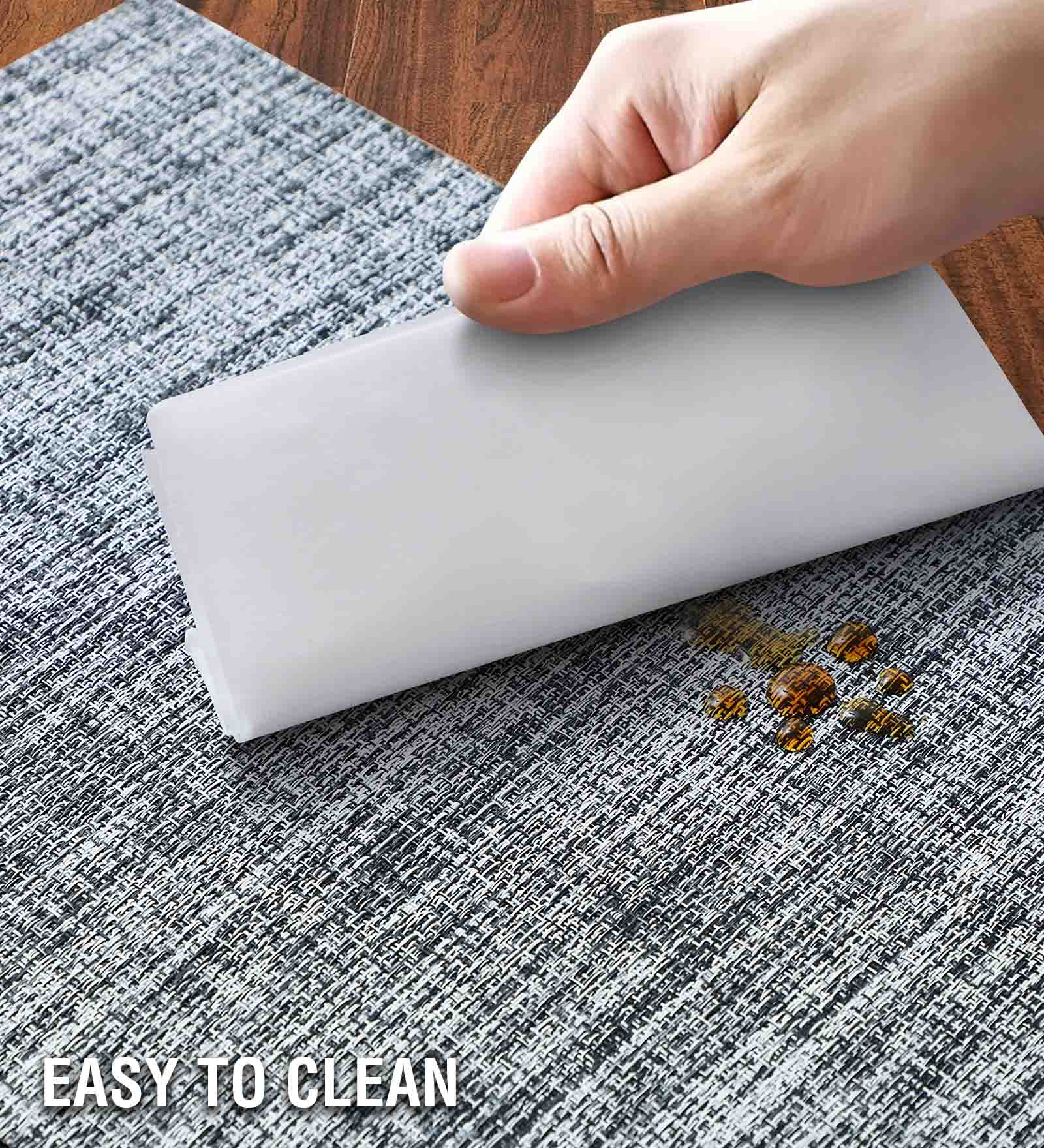 OBSESSIONS Heat Resistant and Washable Table Mat Grey