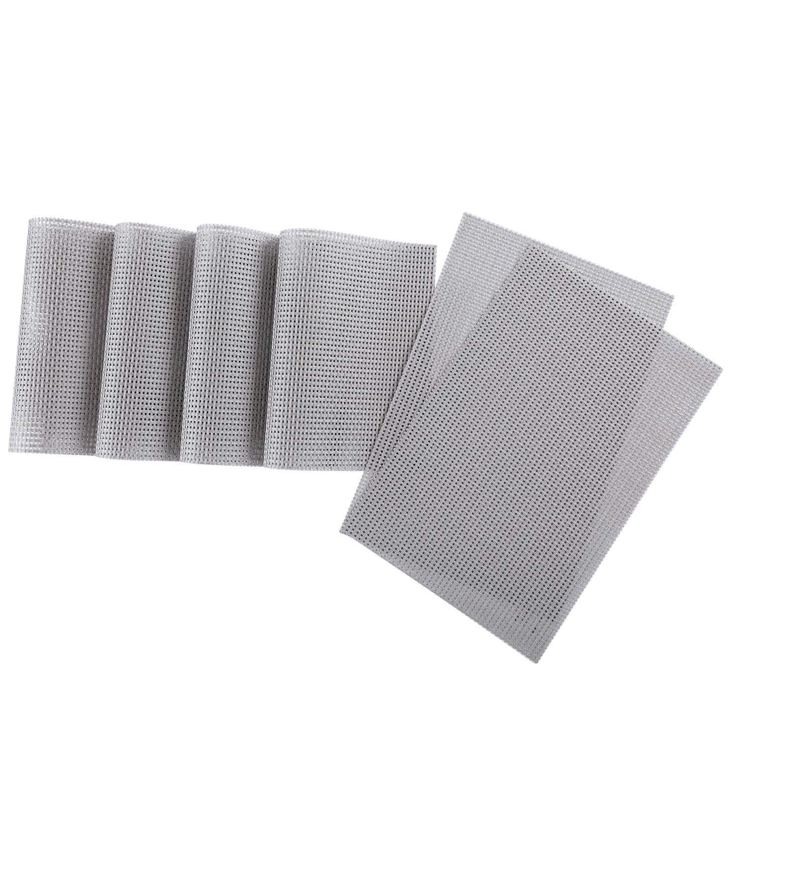 OBSESSIONS Heat Resistant and Washable Table Mat Silver