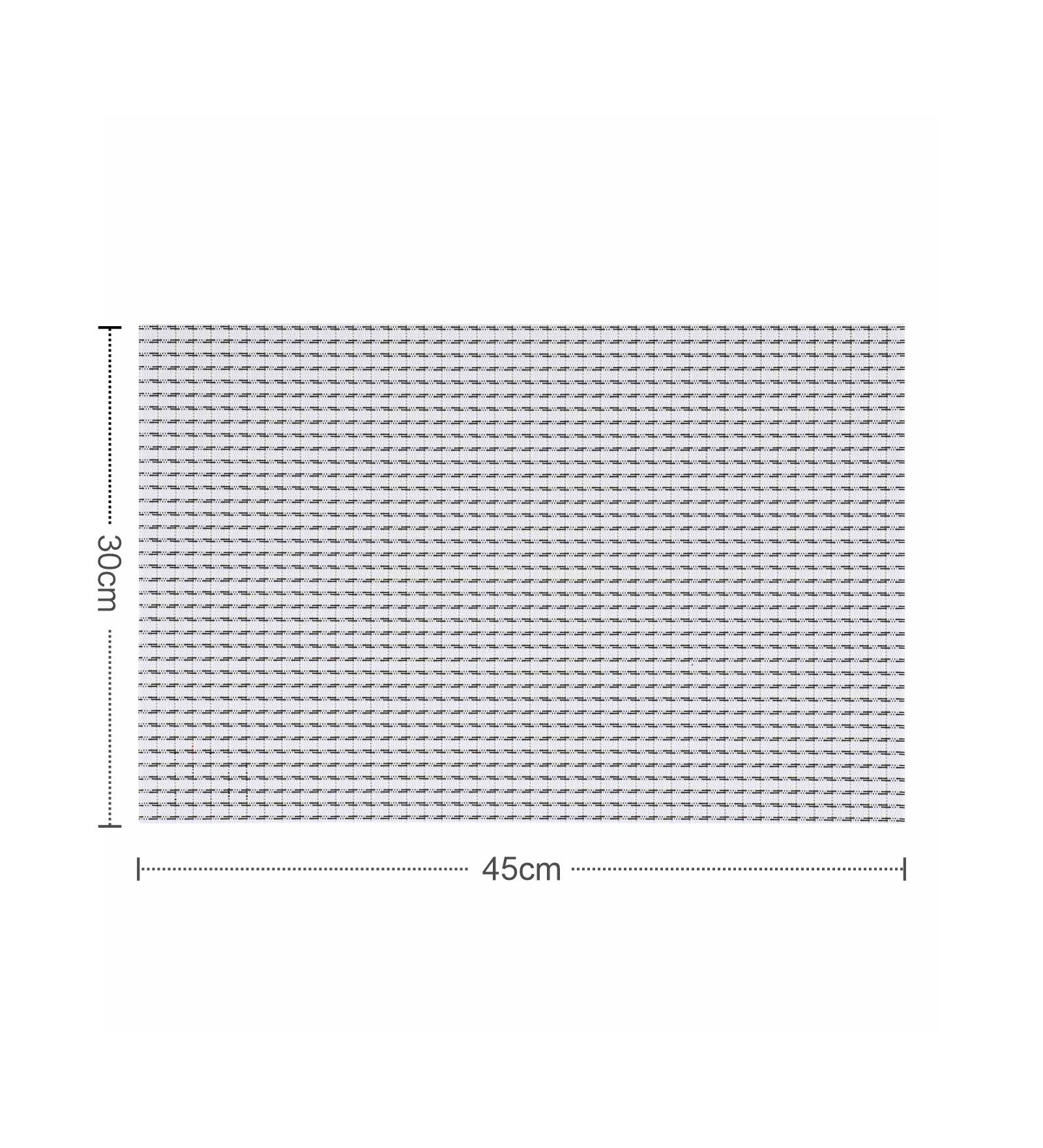 OBSESSIONS Heat Resistant and Washable Table Mat White