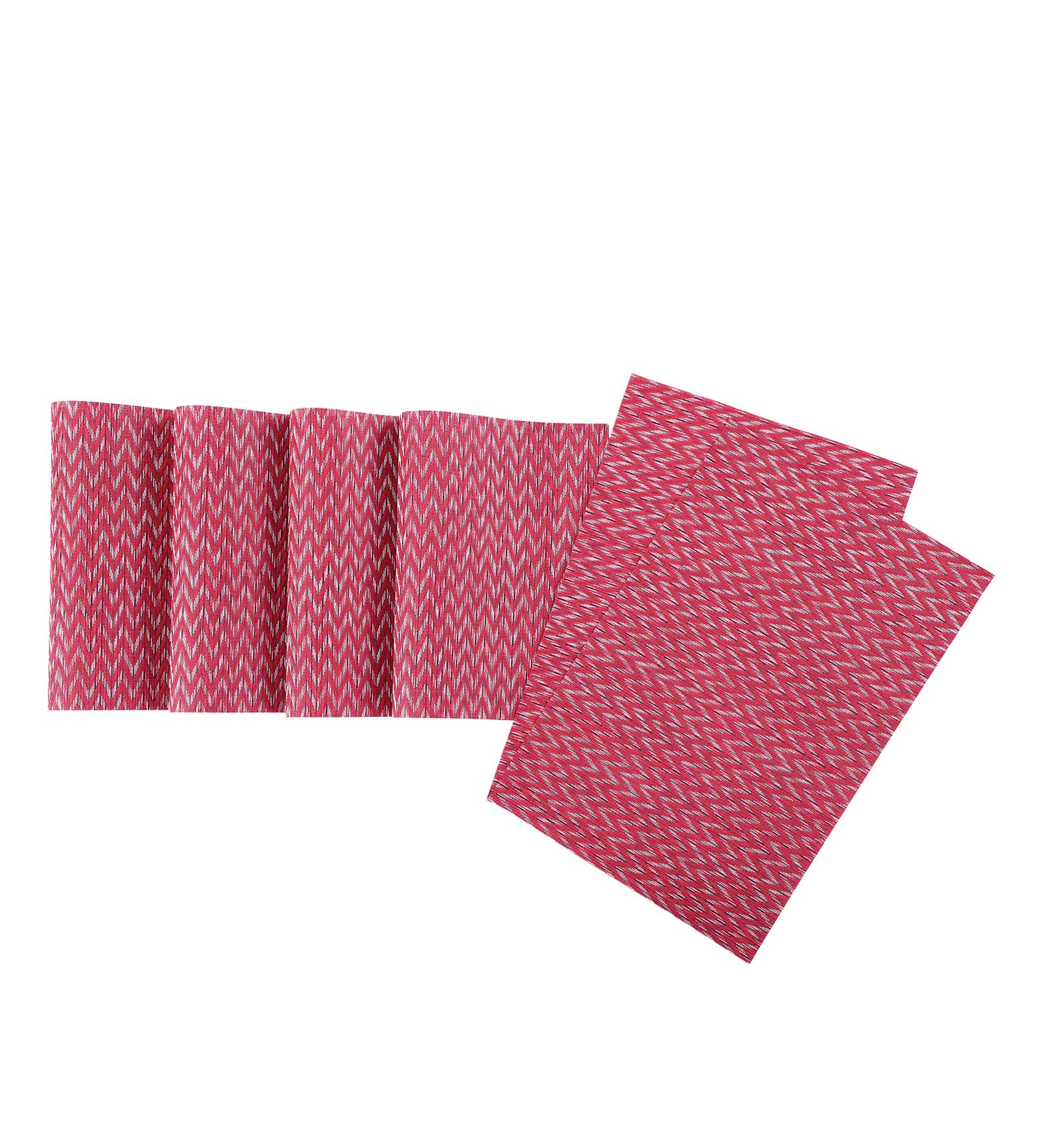 OBSESSIONS Heat Resistant and Washable Table Mat Red