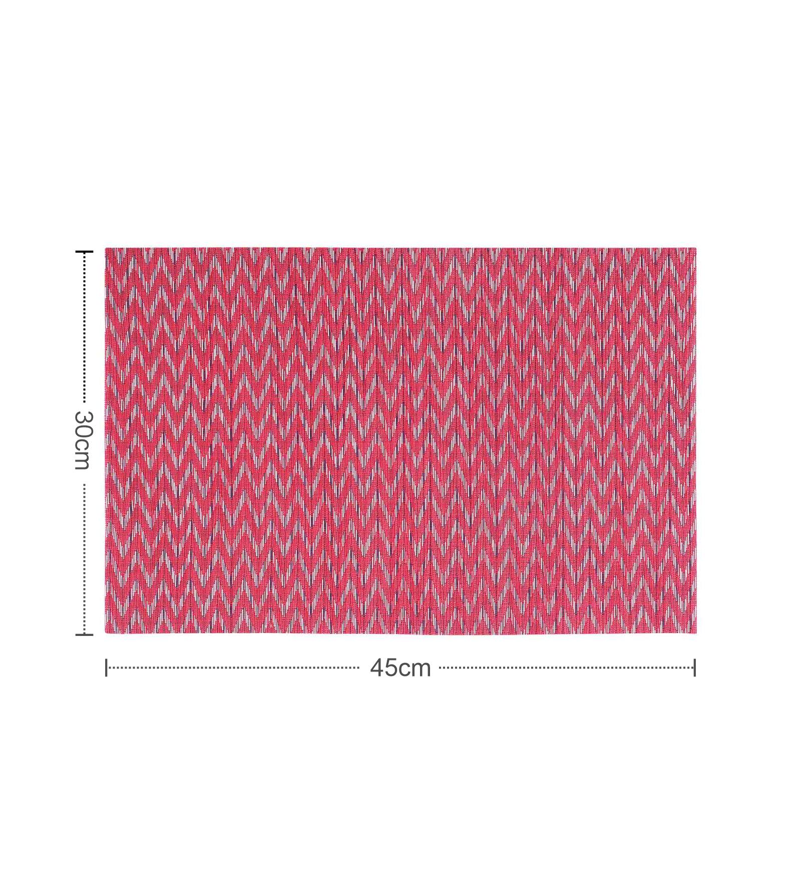 OBSESSIONS Heat Resistant and Washable Table Mat Red