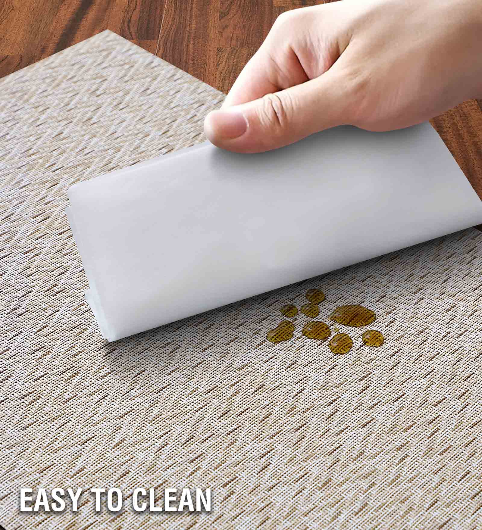 OBSESSIONS Heat Resistant and Washable Table Mat Beige