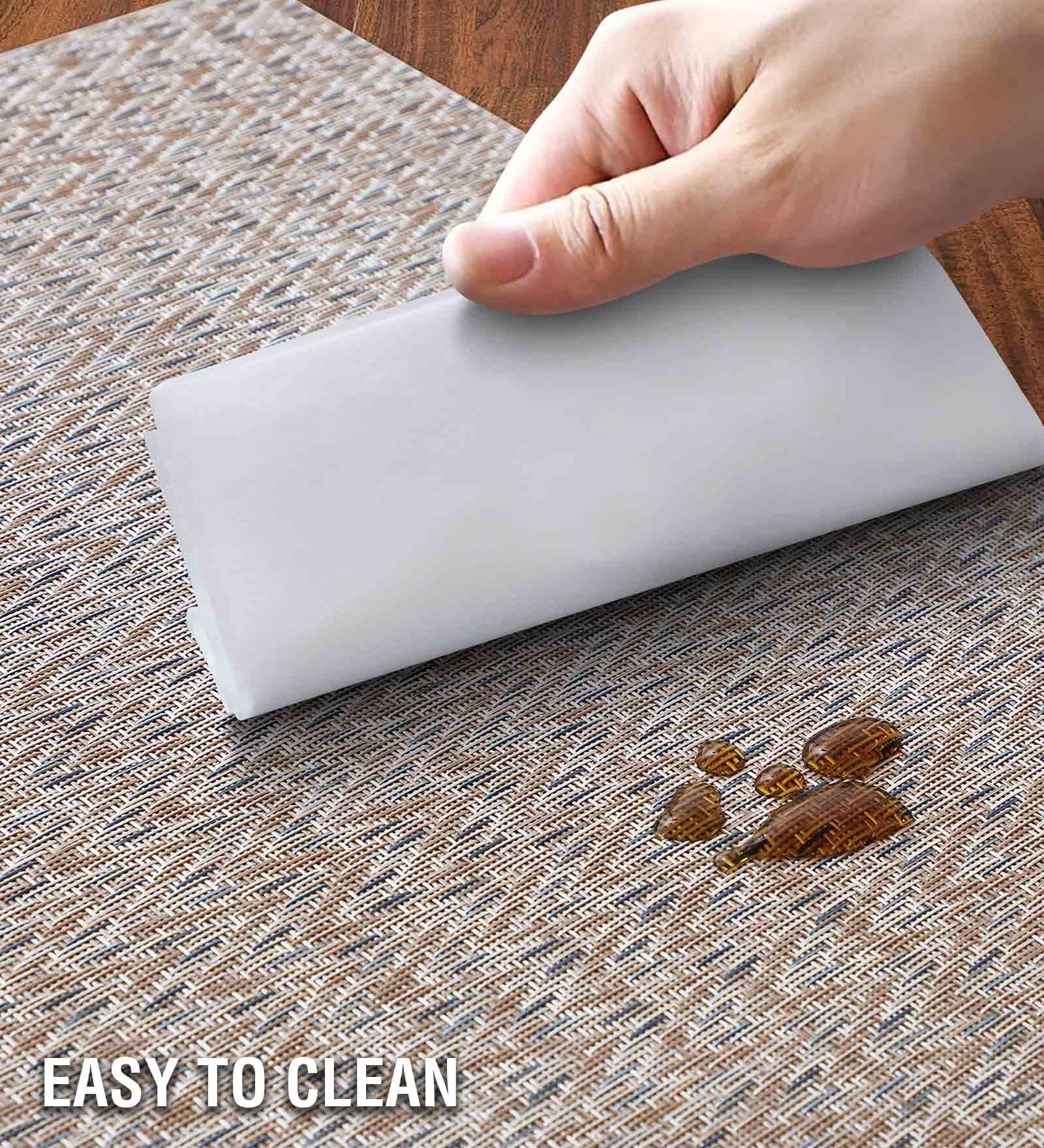 OBSESSIONS Heat Resistant and Washable Table Mat Brown