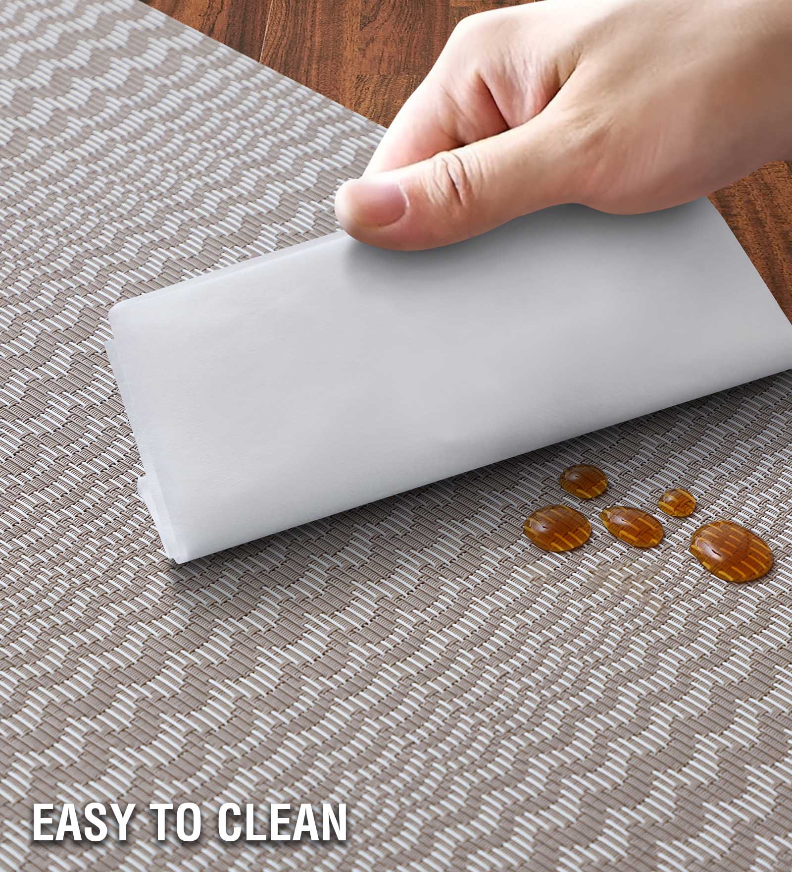 OBSESSIONS Heat Resistant and Washable Table Mat Beige