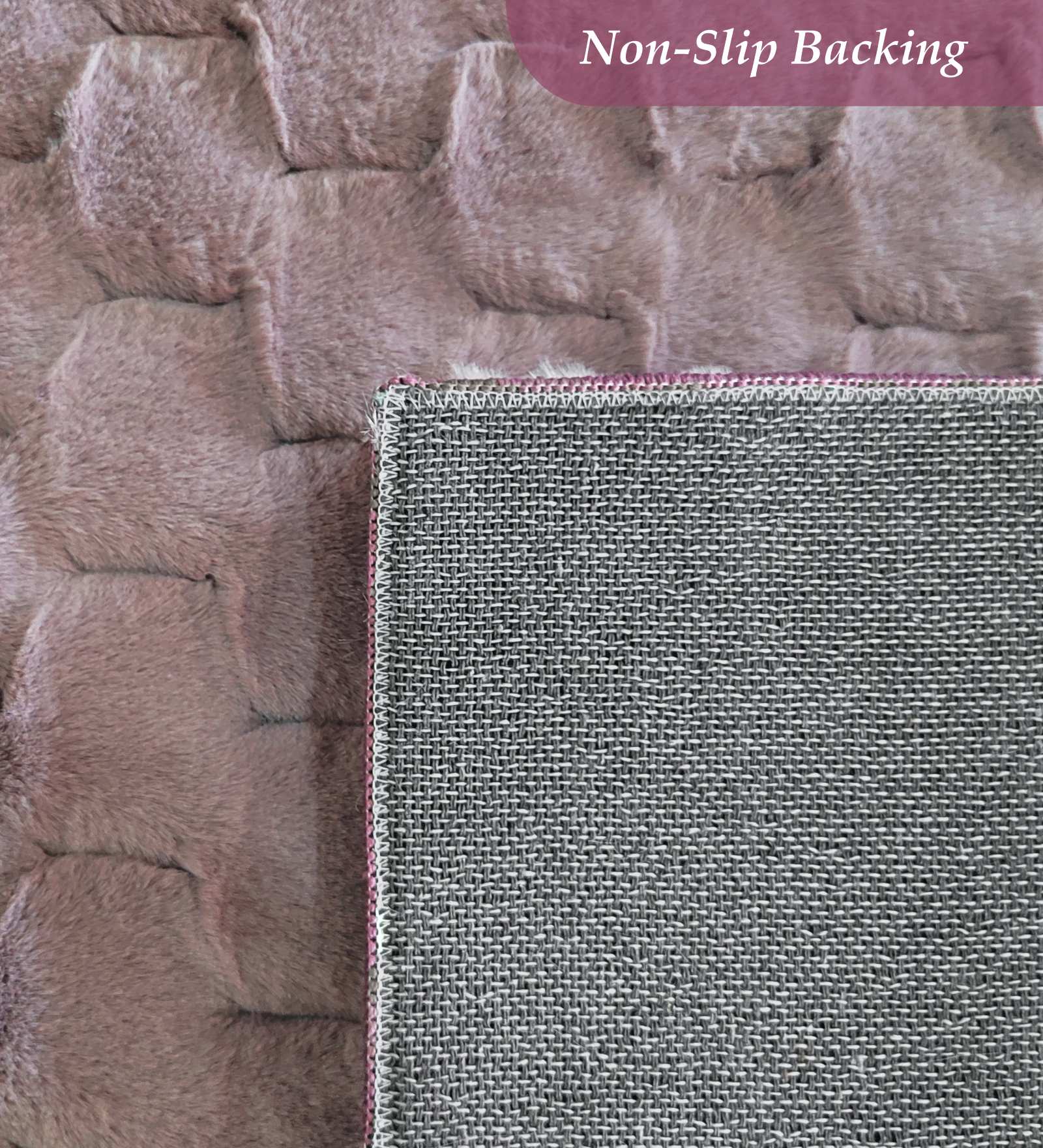 Muffin Solid Bedside Runner Blush