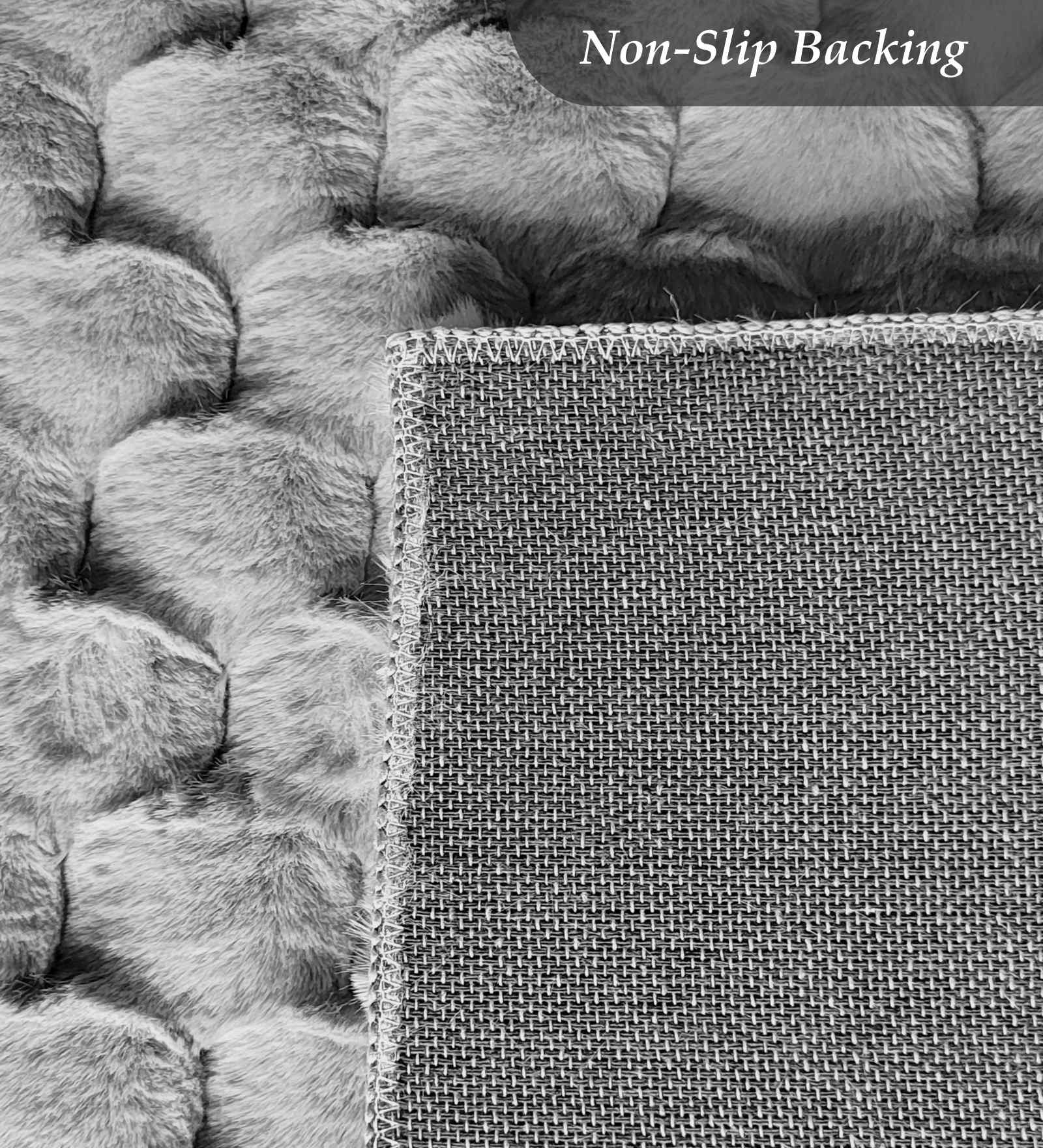 Muffin Solid Bedside Runner Silver