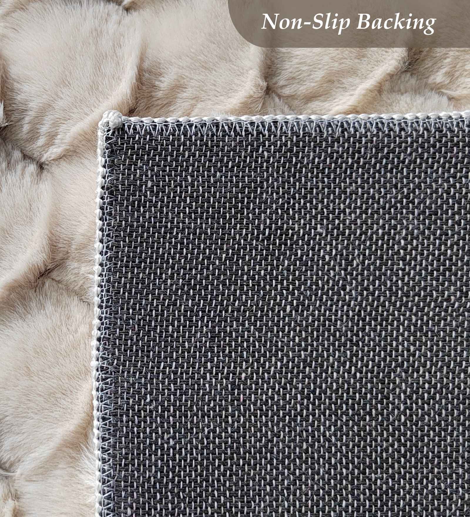 Muffin Solid Bedside Runner Light Beige