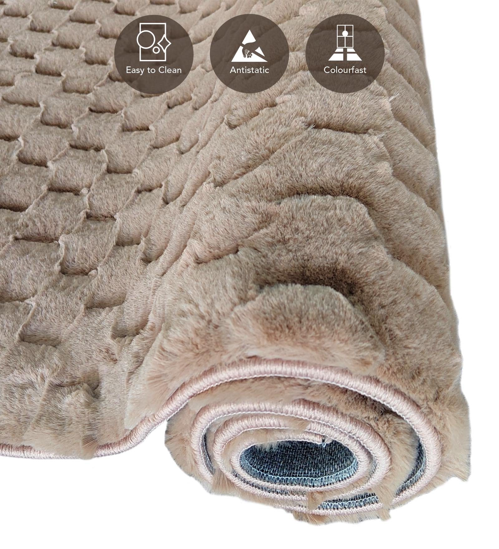 Muffin Solid Machine Made Carpet D Beige