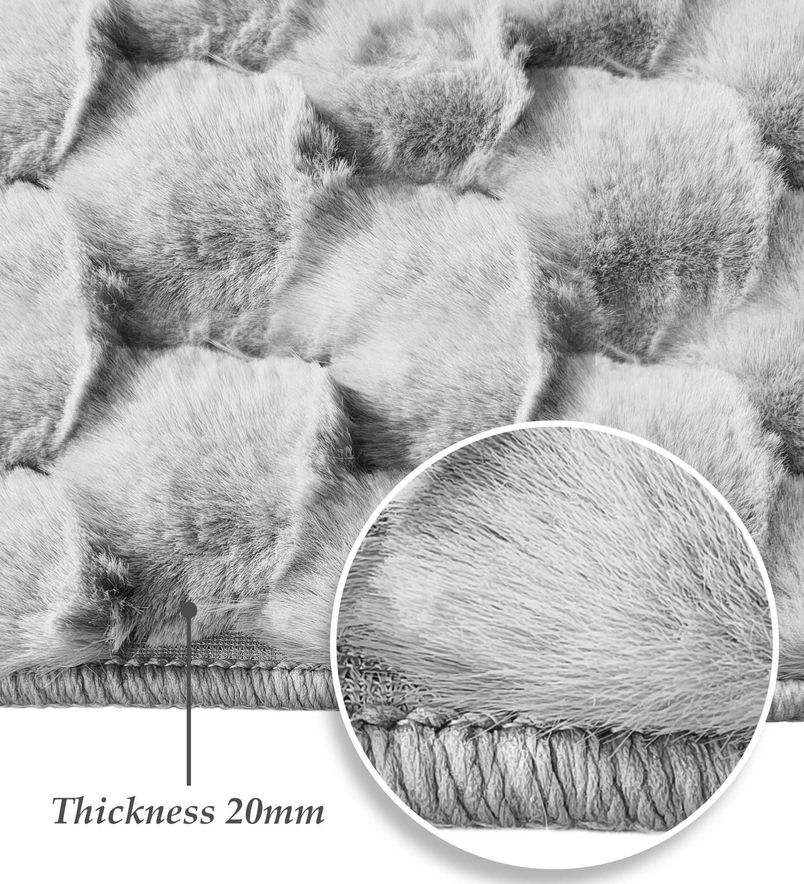 Muffin Solid Machine Made Carpet Silver