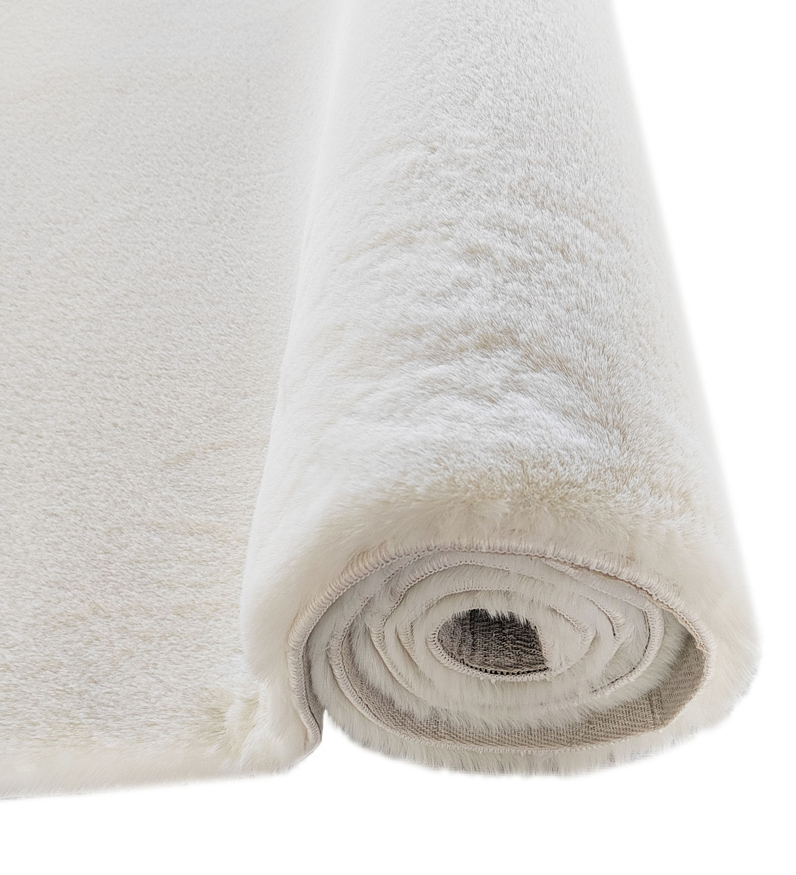 New Oslo Rabit Fur Carpet White