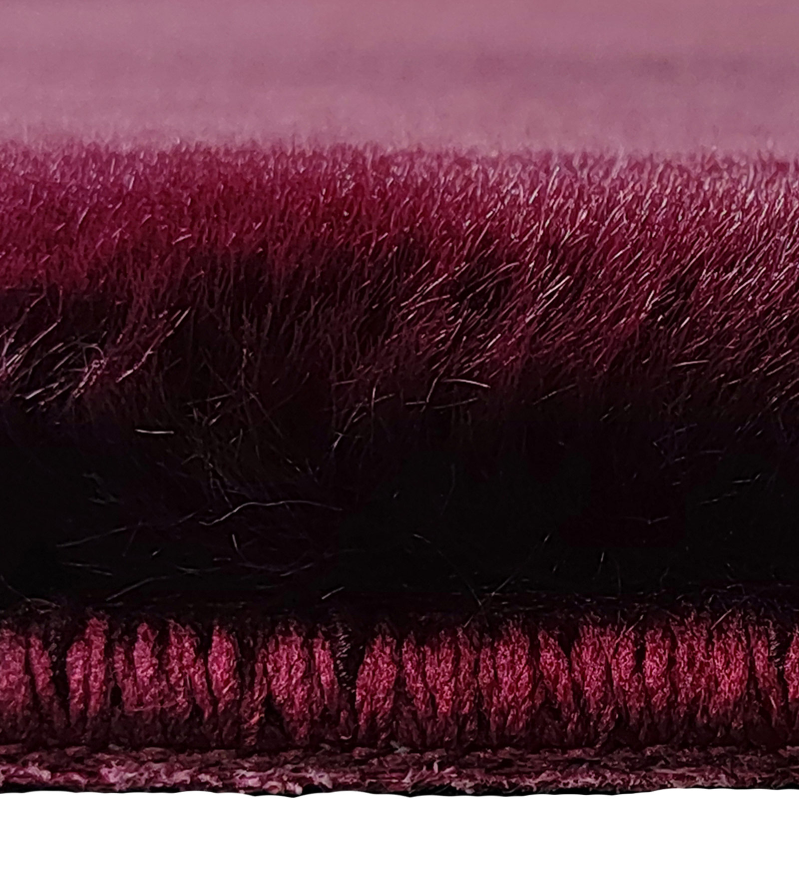New Oslo Rabit Fur Carpet Wine