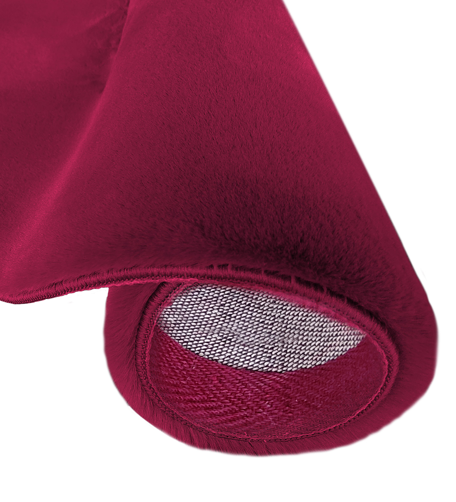 New Oslo Rabit Fur Carpet Wine