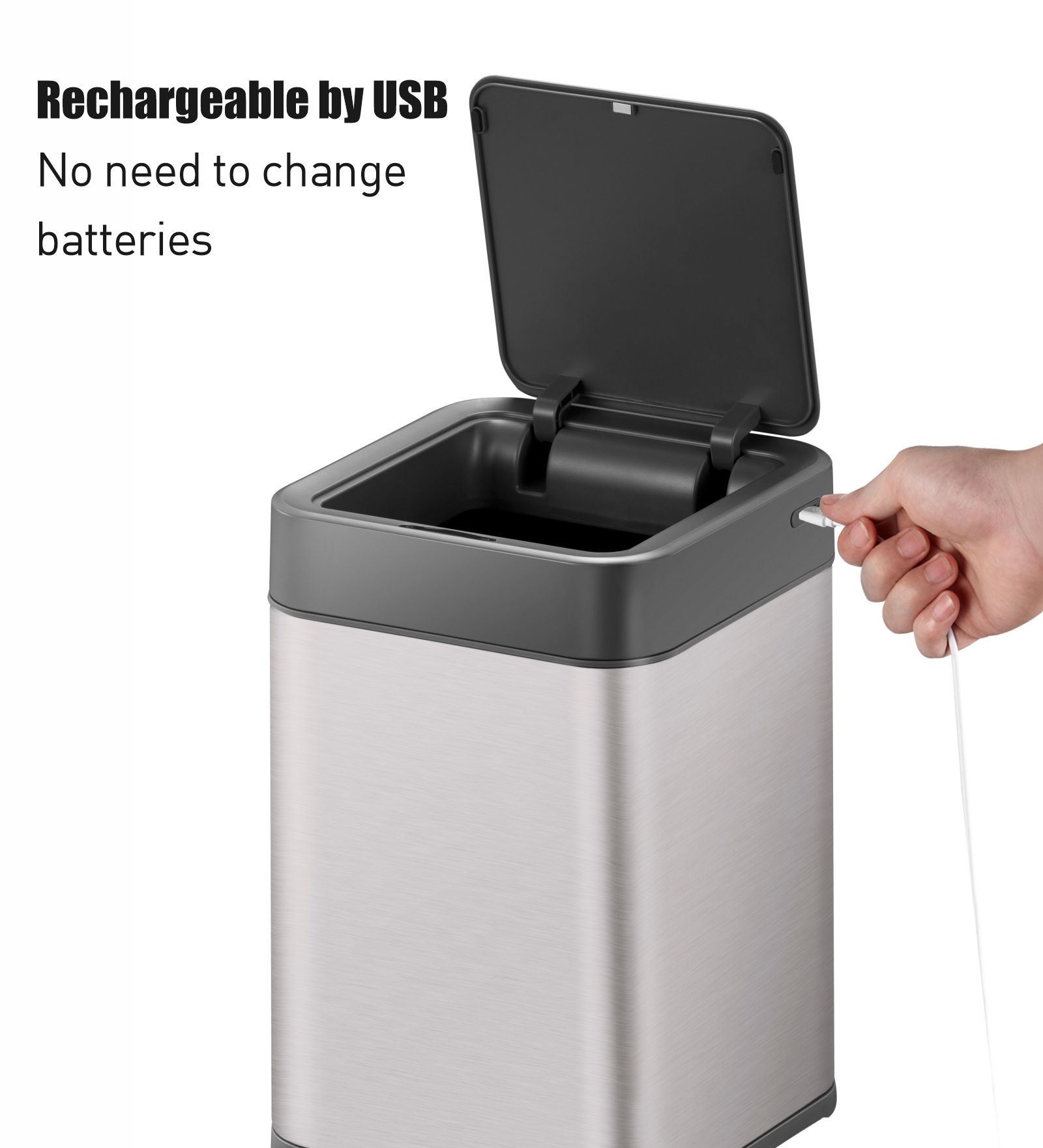 Eko 9208R Echo Rechargeable Sensor Bin Grey