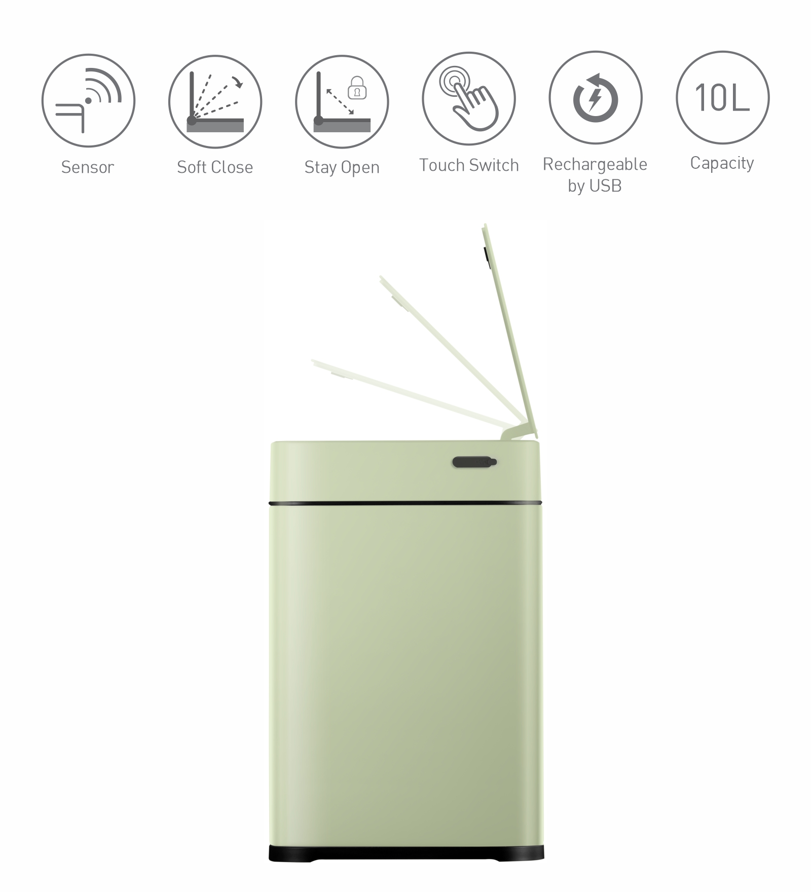 Eko 9208R Echo Rechargeable Sensor Bin Green