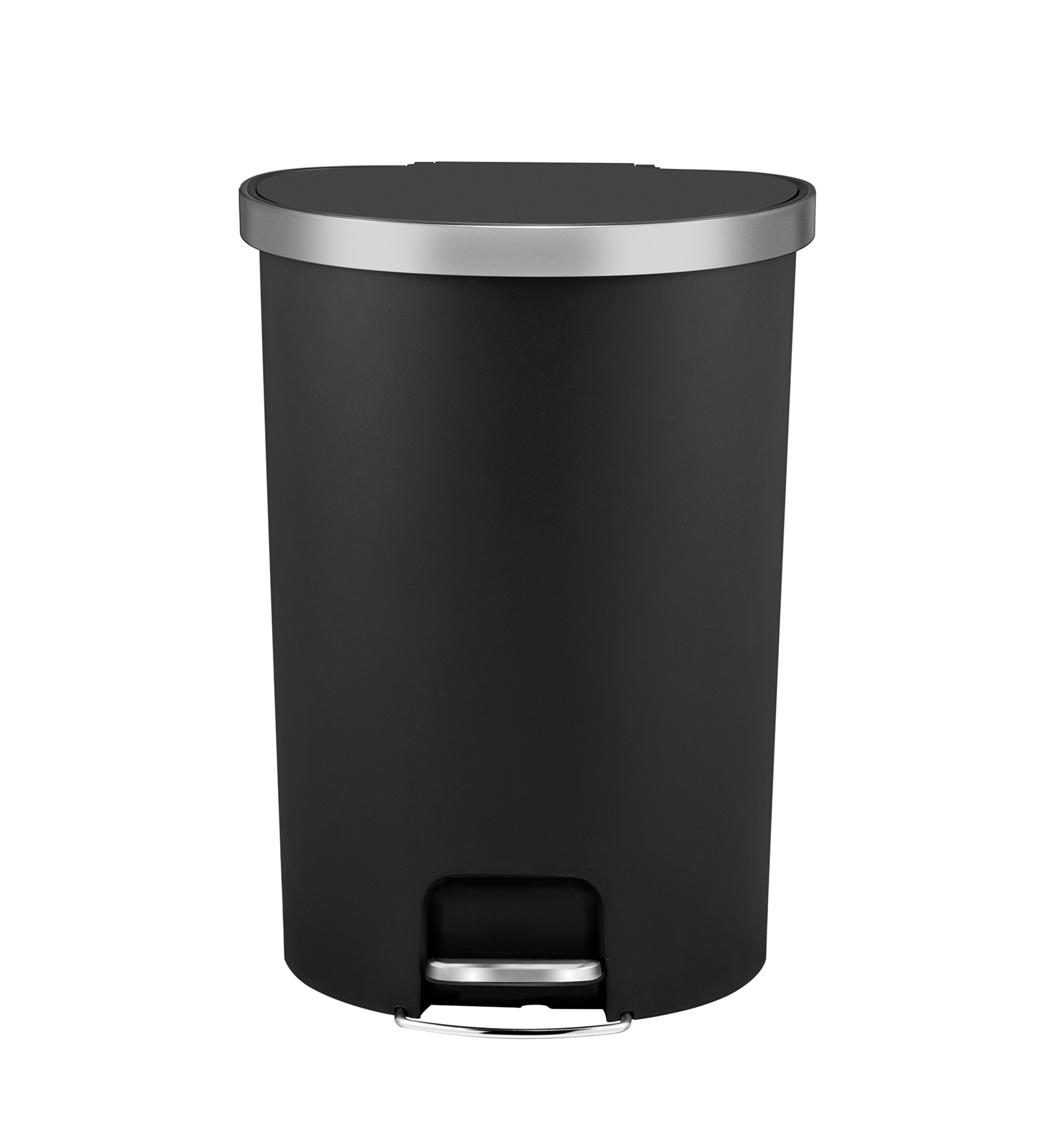 Eko 6321 Hana Semi Round Fingerprint Resistant Plastic Bin Black