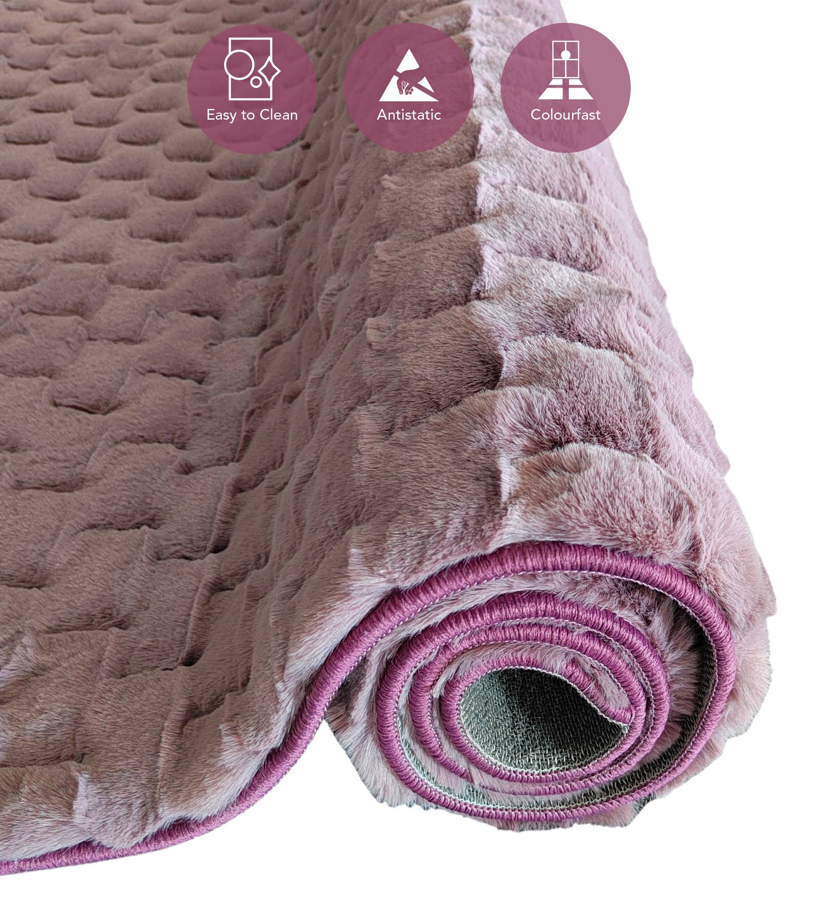 Muffin Solid Machine Made Carpet Blush