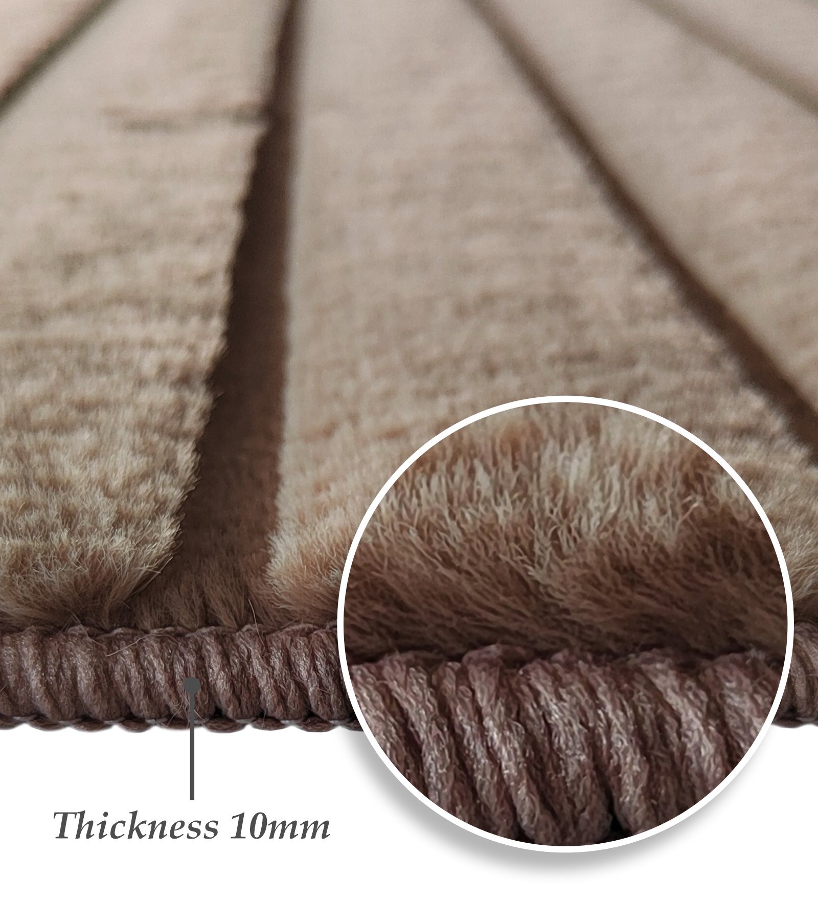 Beaver Abstract Machine Made Carpet Brown