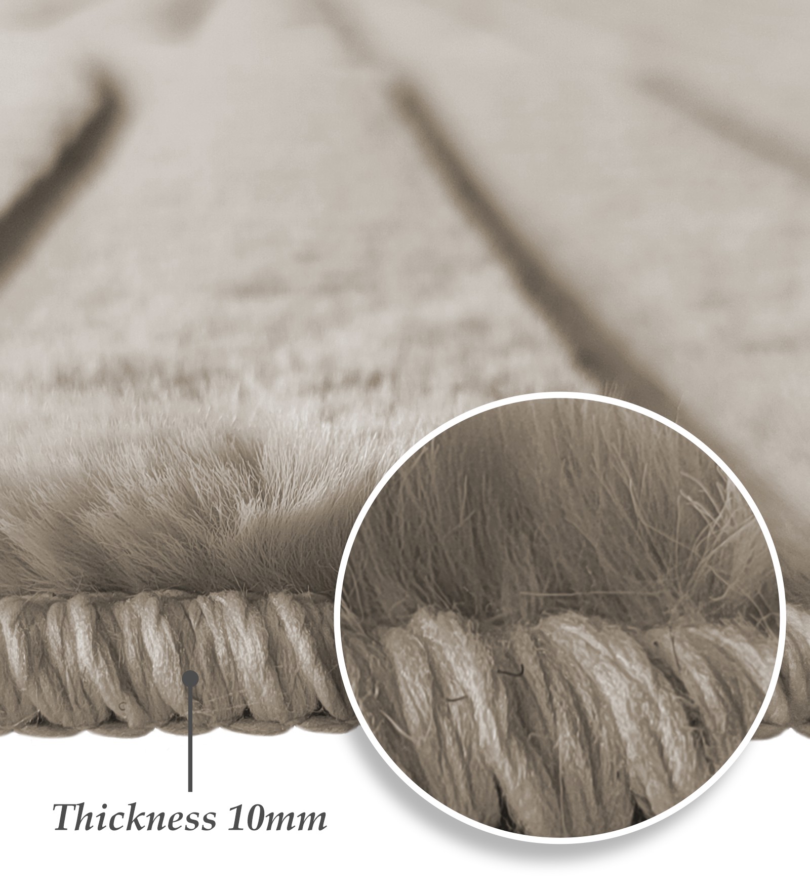 Beaver Abstract Machine Made Carpet Beige