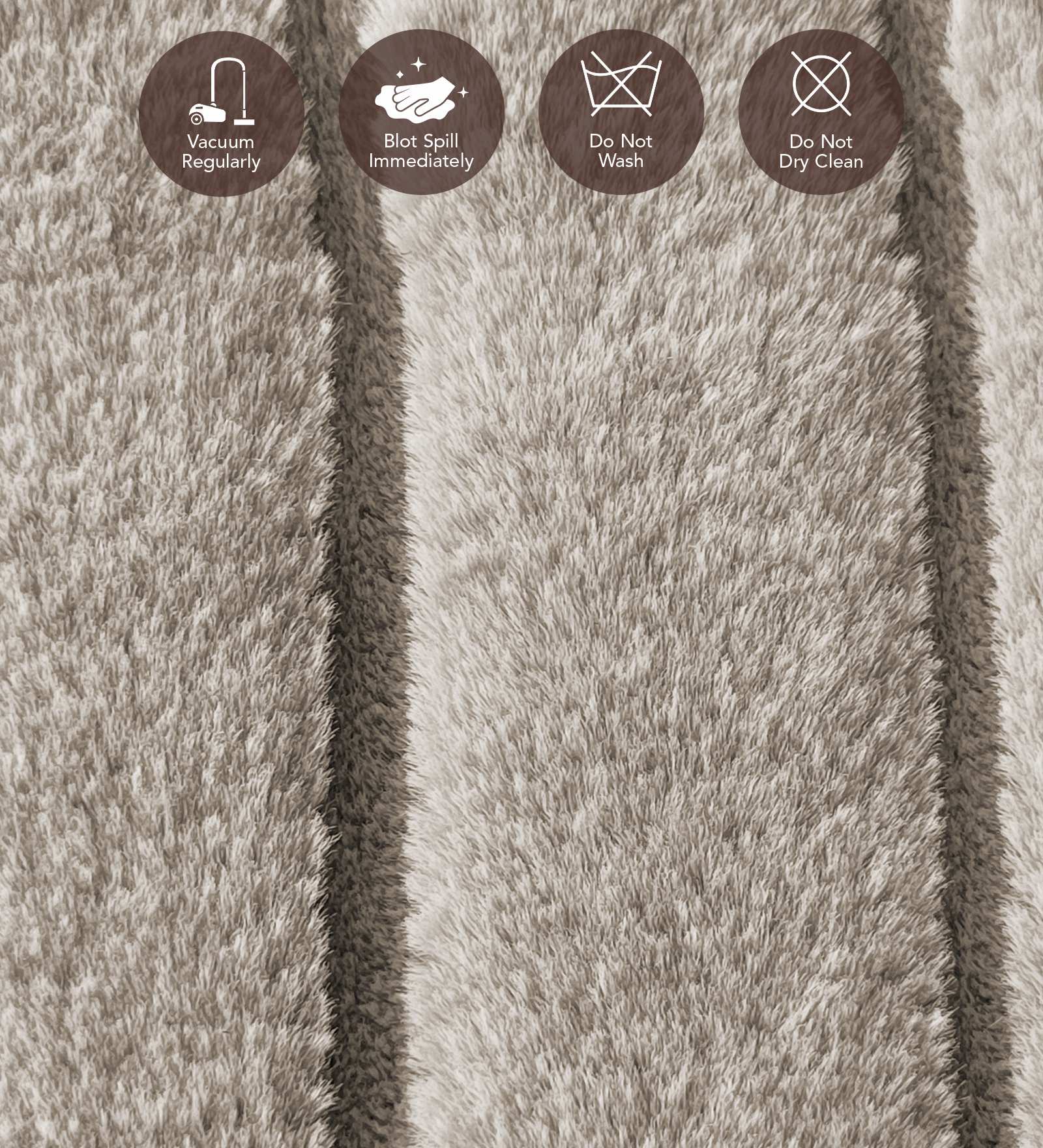 Beaver Abstract Machine Made Carpet Beige