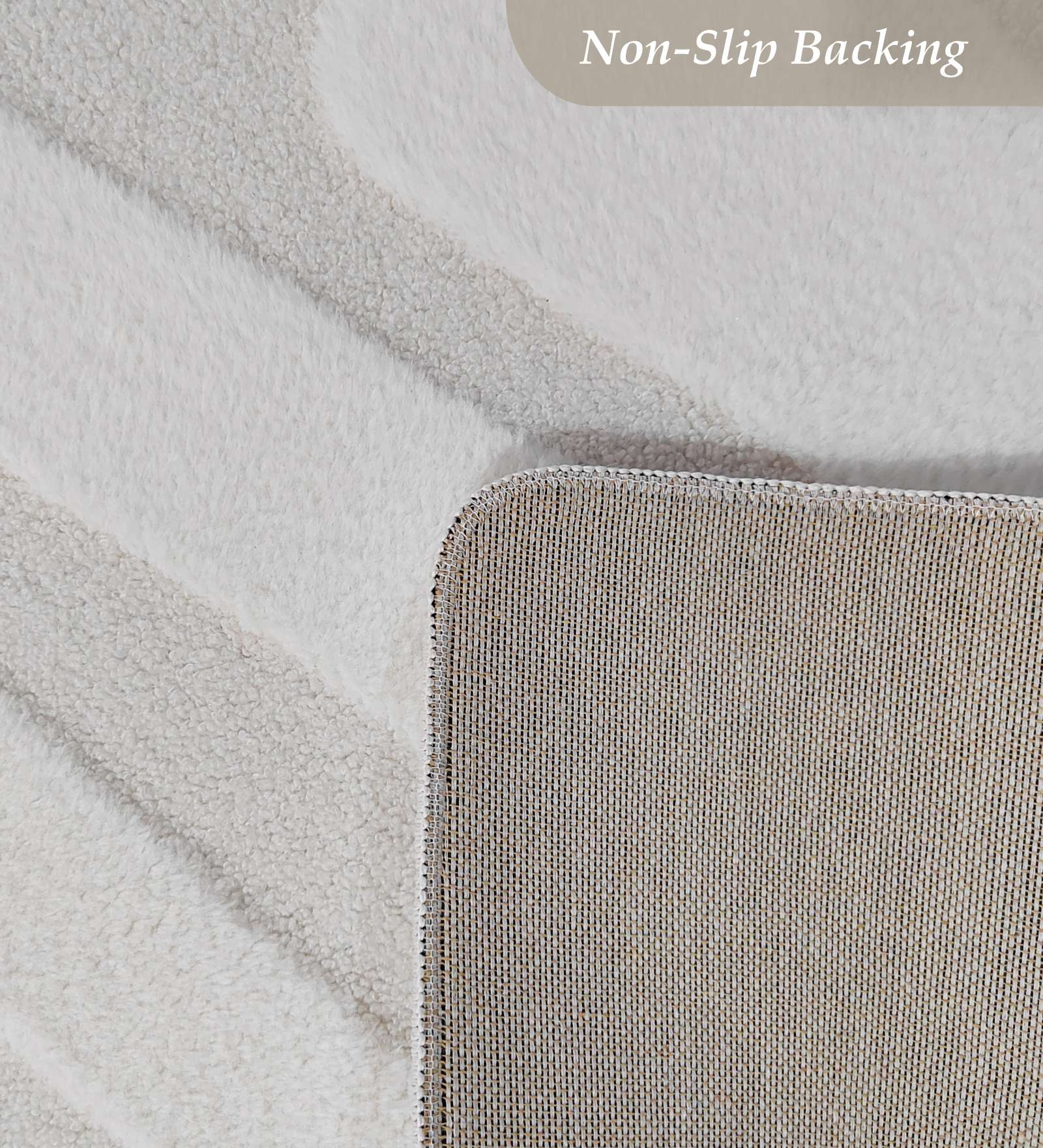 Chinchilla Solid Bedside Runner Cream