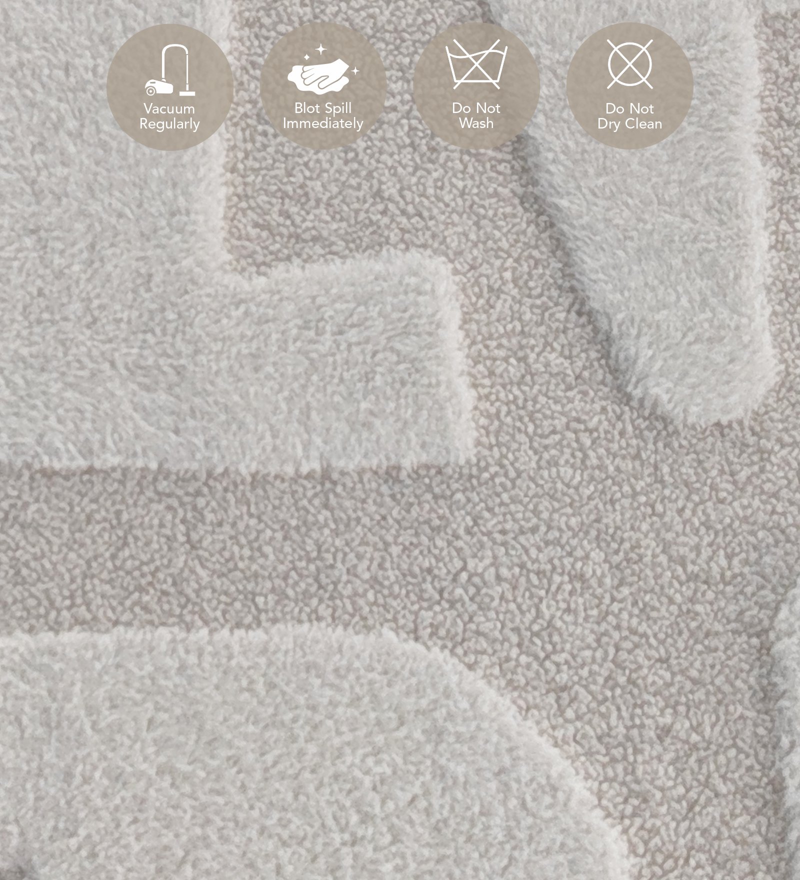 Chinchilla Solid Bedside Runner Cream