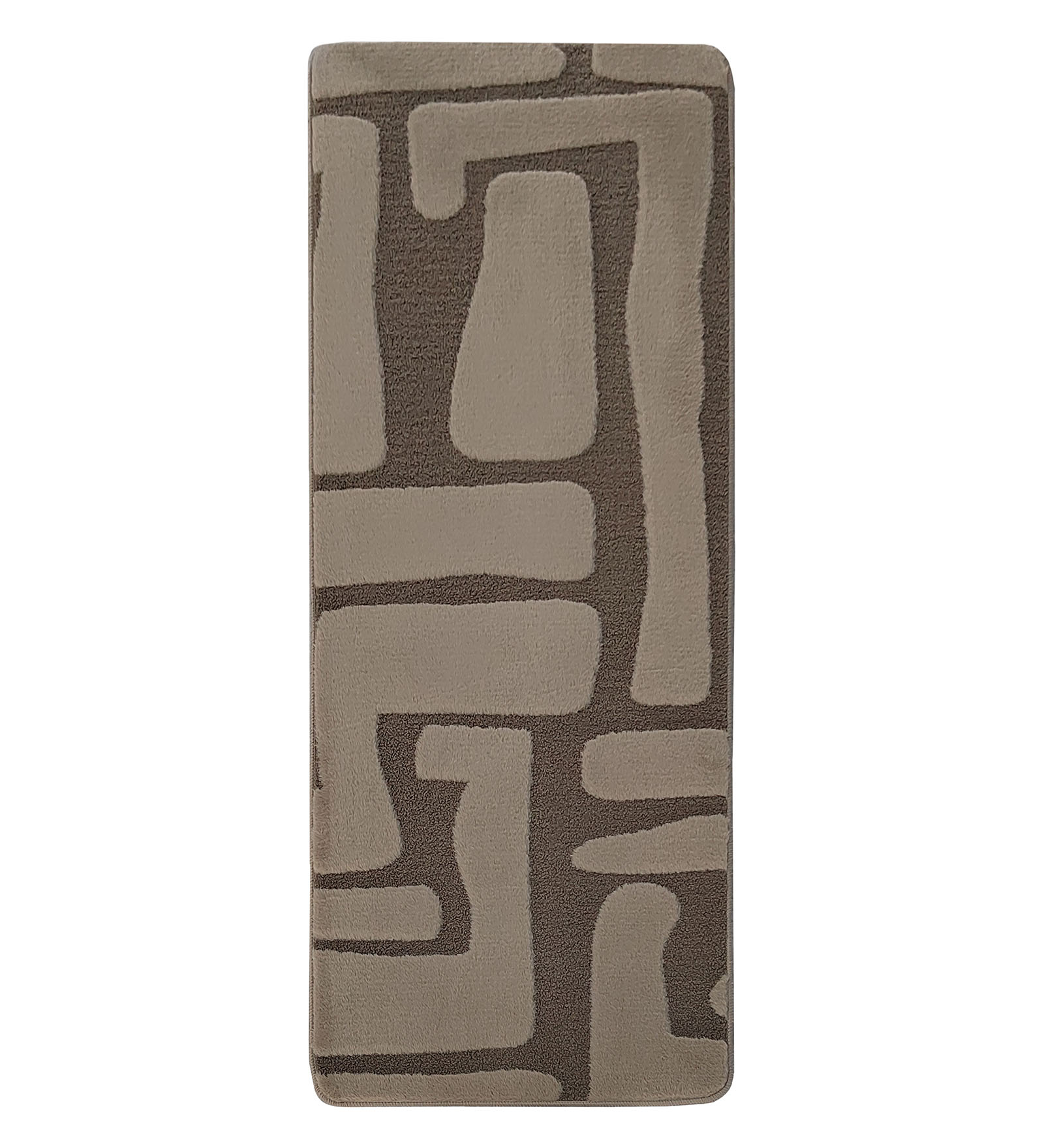 Chinchilla Solid Bedside Runner Brown