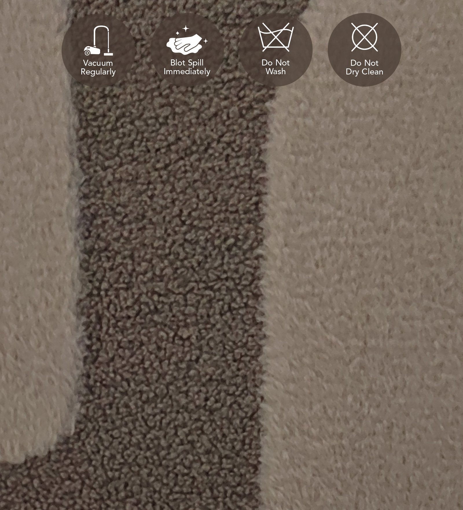 Chinchilla Solid Bedside Runner Brown