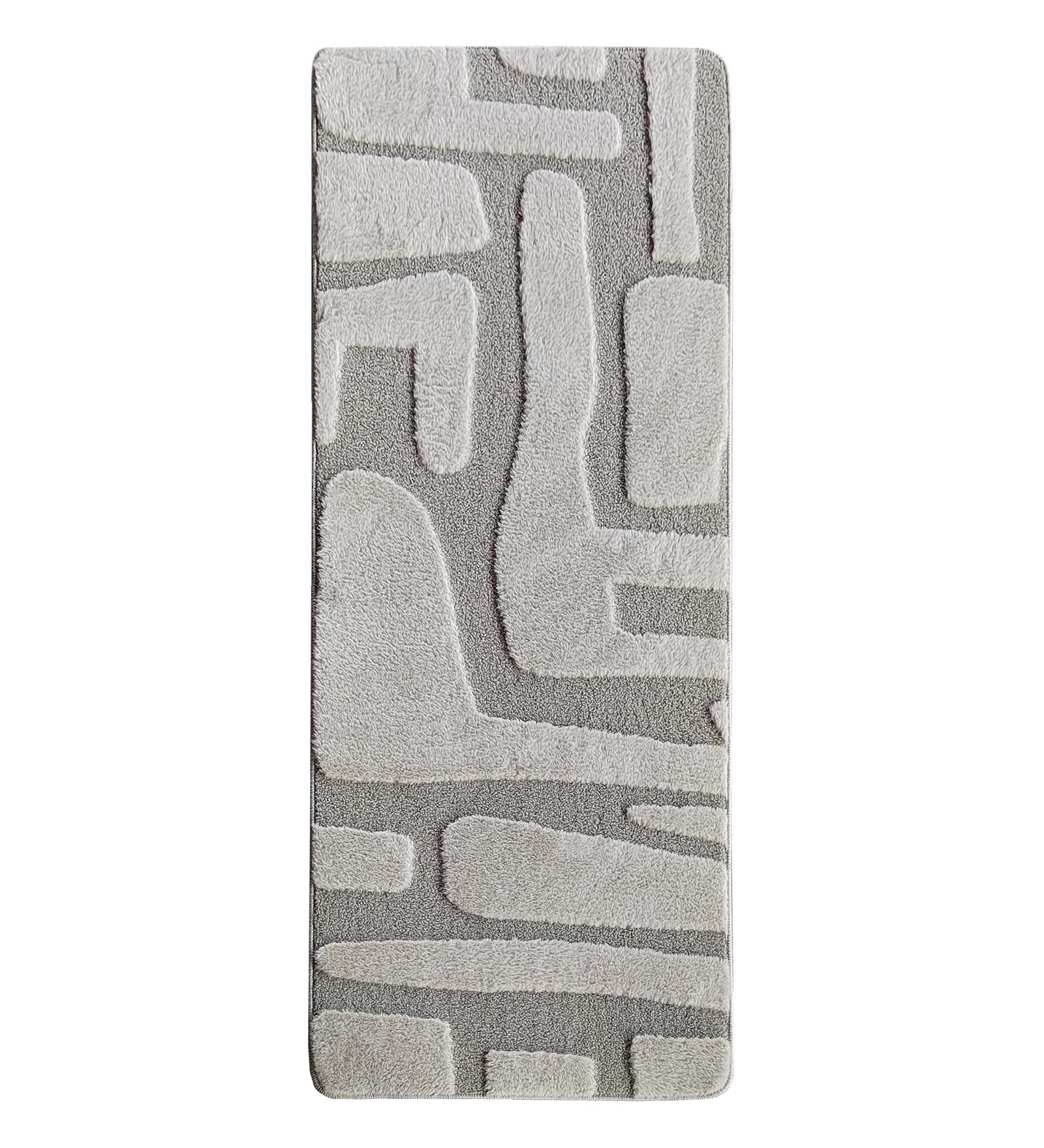 Chinchilla Solid Bedside Runner Grey