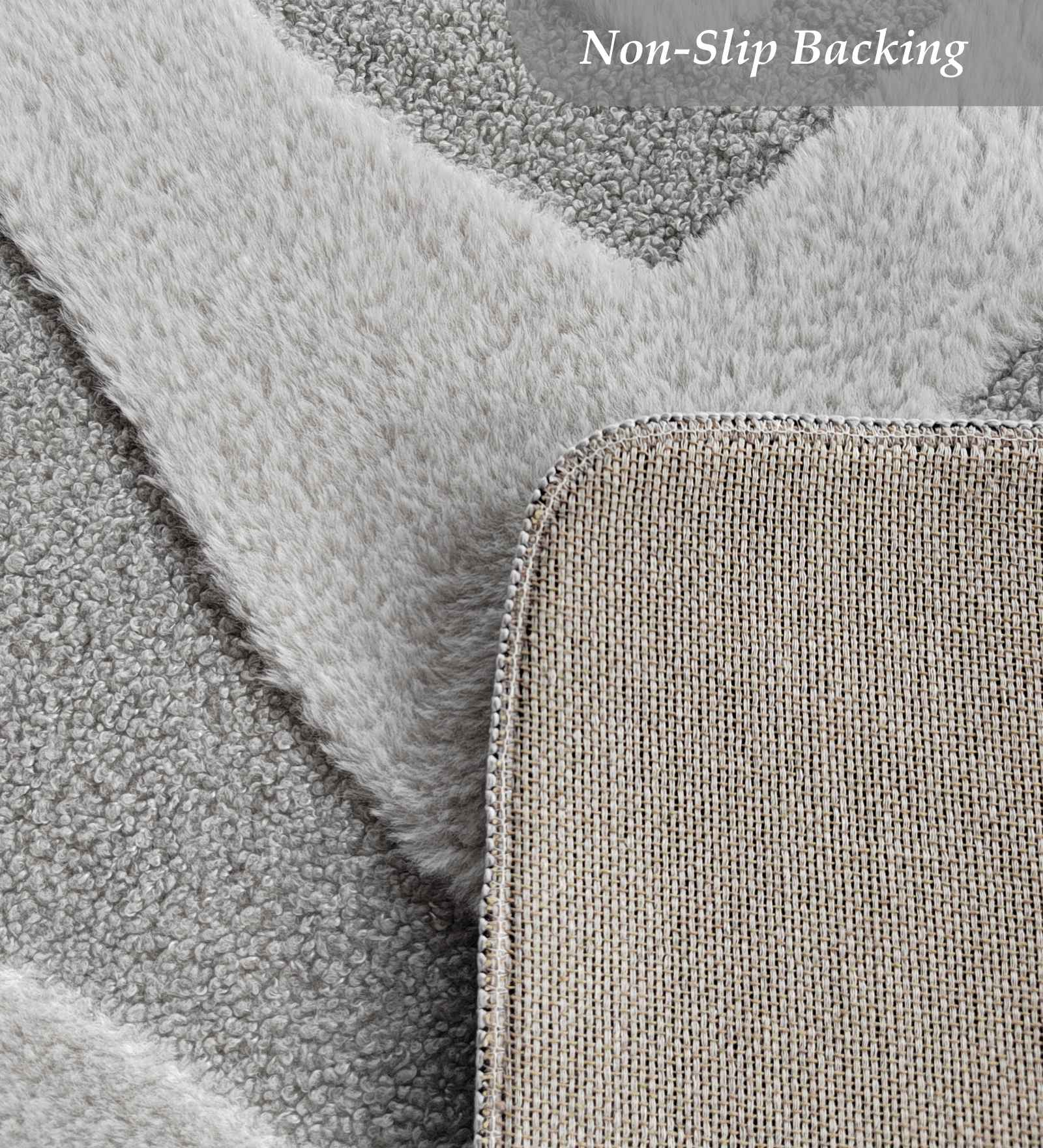 Chinchilla Solid Bedside Runner Grey