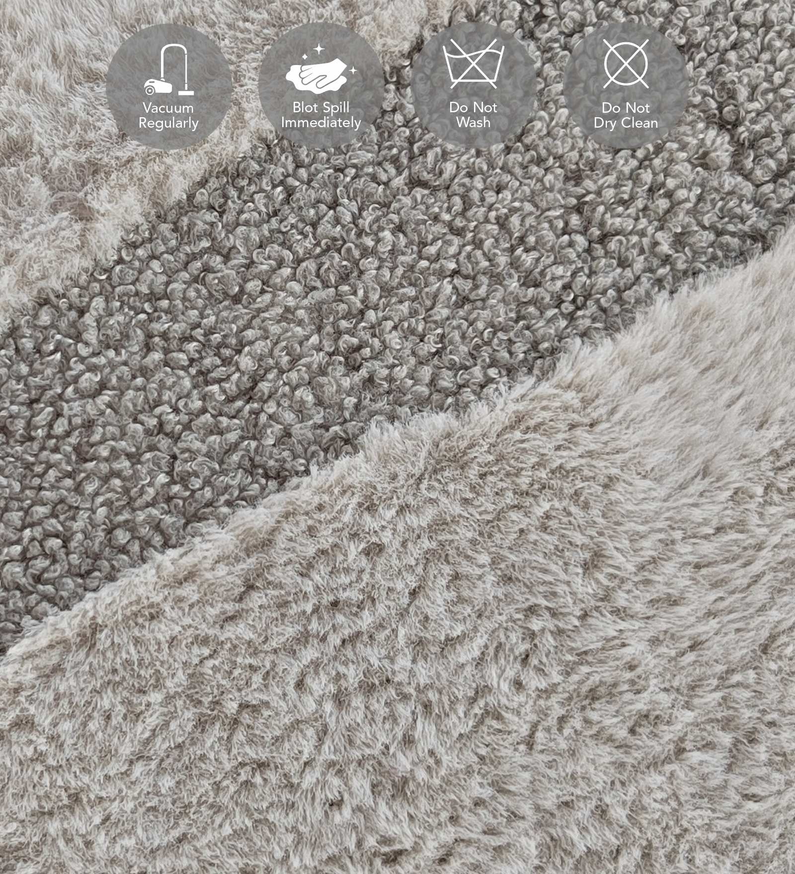 Chinchilla Solid Bedside Runner Grey