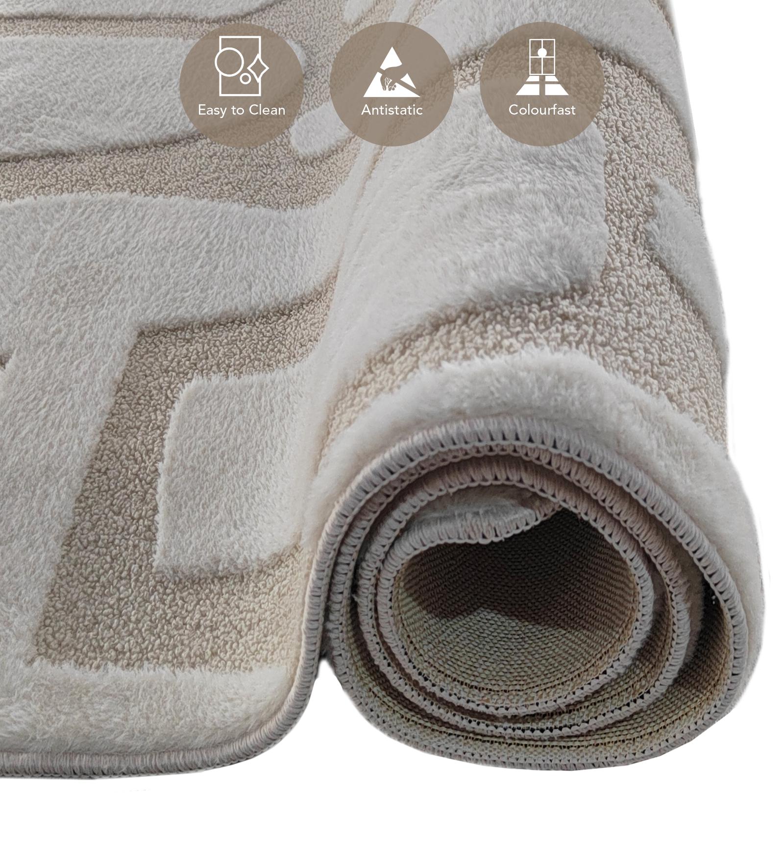 Chinchilla Solid Machine Made Carpet Beige