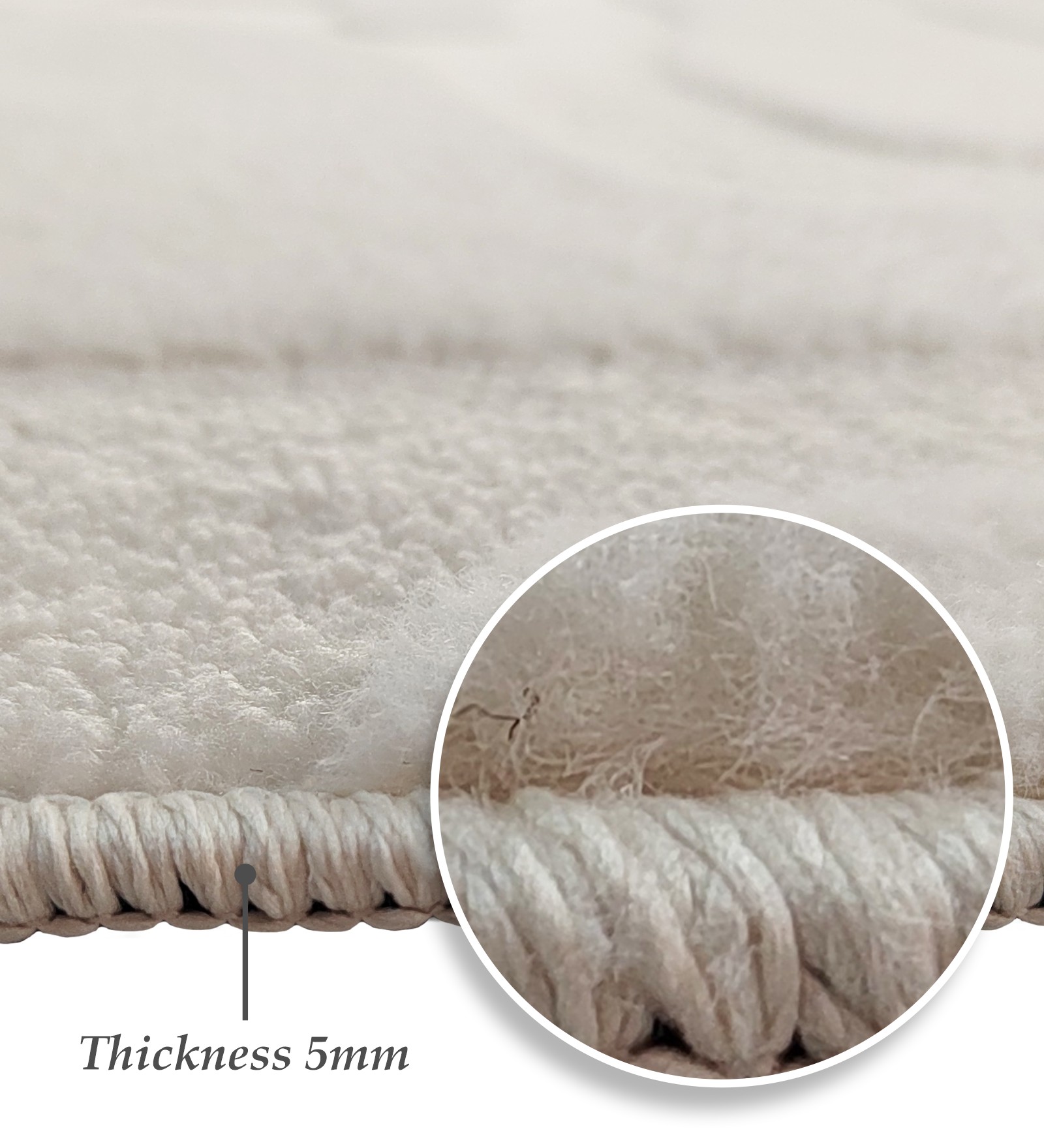 Chinchilla Solid Machine Made Carpet Cream