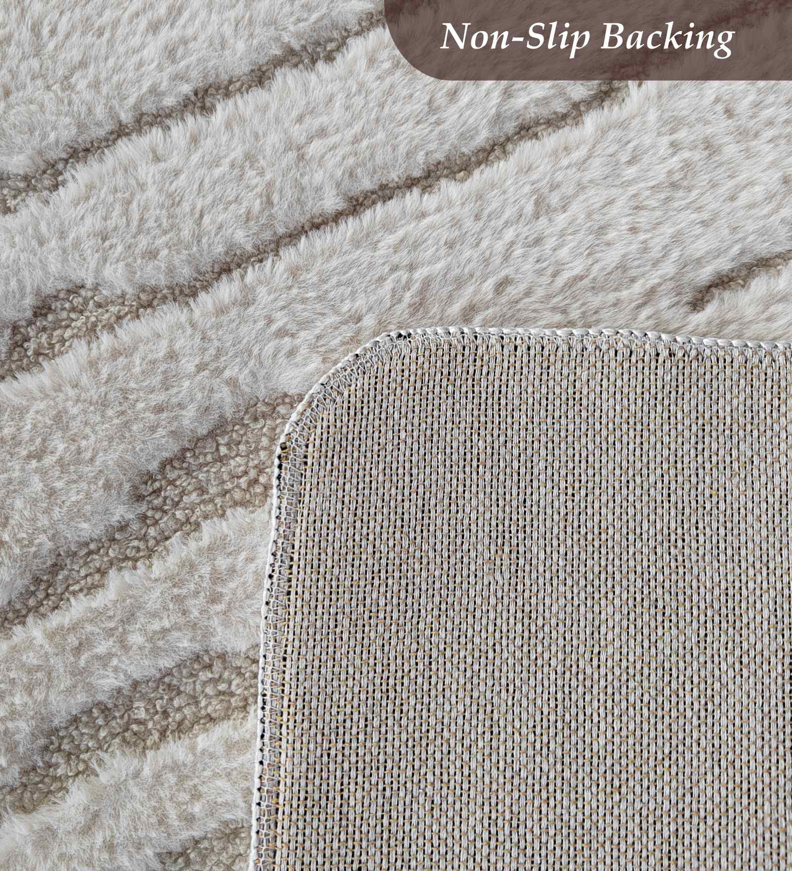 Lynx Solid Bedside Runner Beige