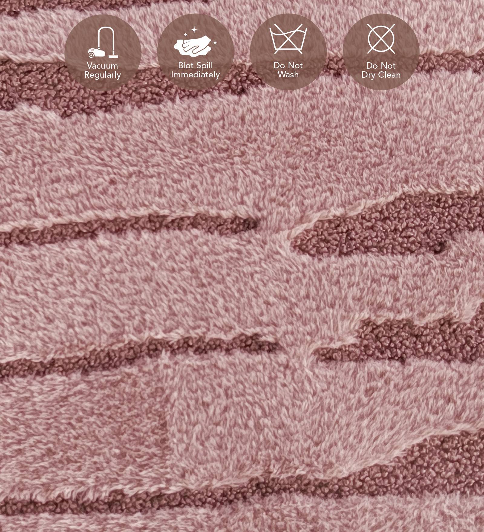 Lynx Solid Bedside Runner Blush