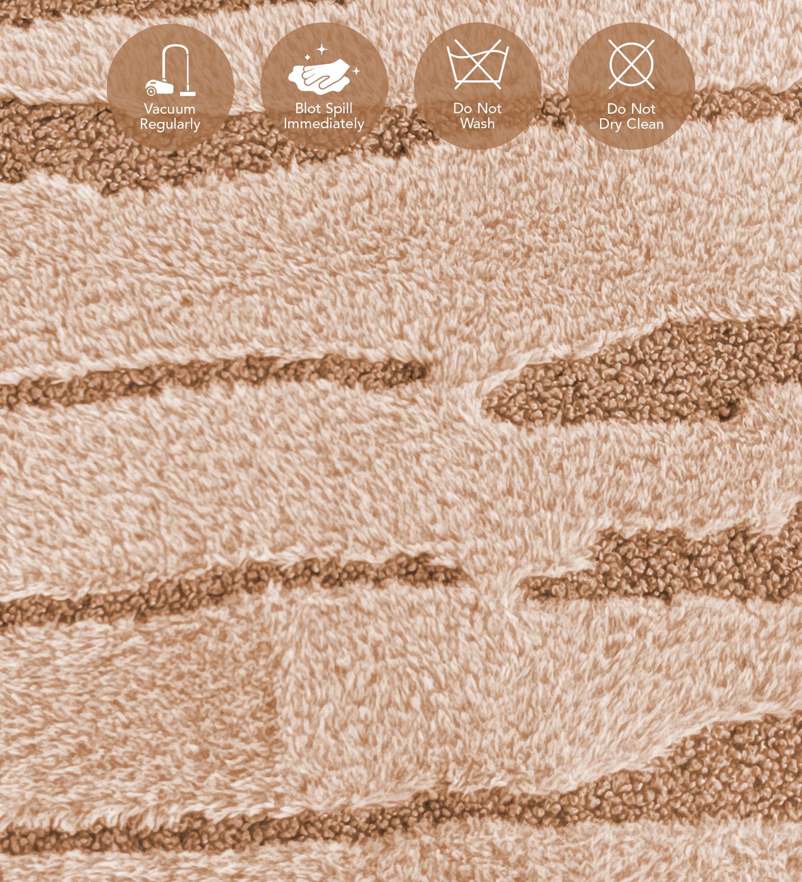 Lynx Solid Bedside Runner Peach