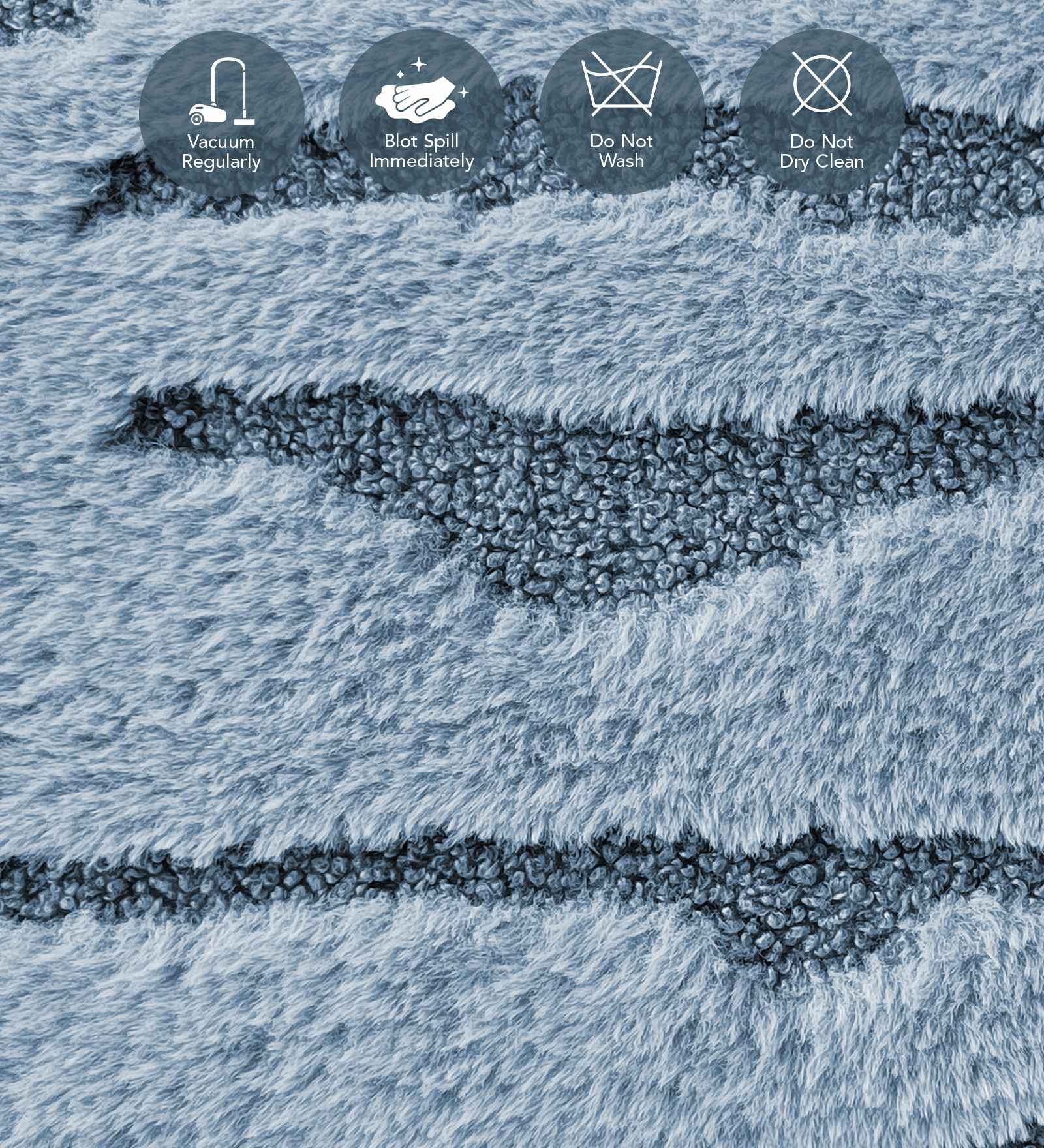 Lynx Solid Machine Made Carpet Blue