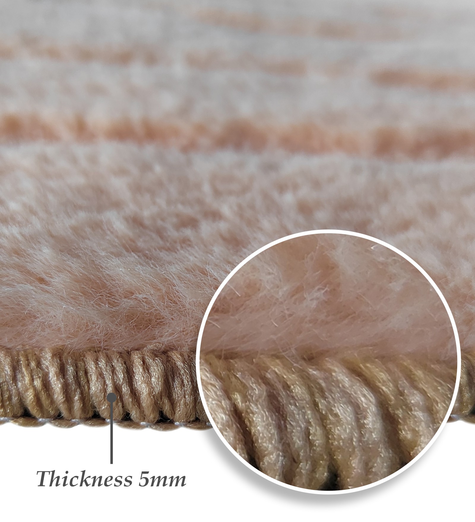 Lynx Solid Machine Made Carpet Peach