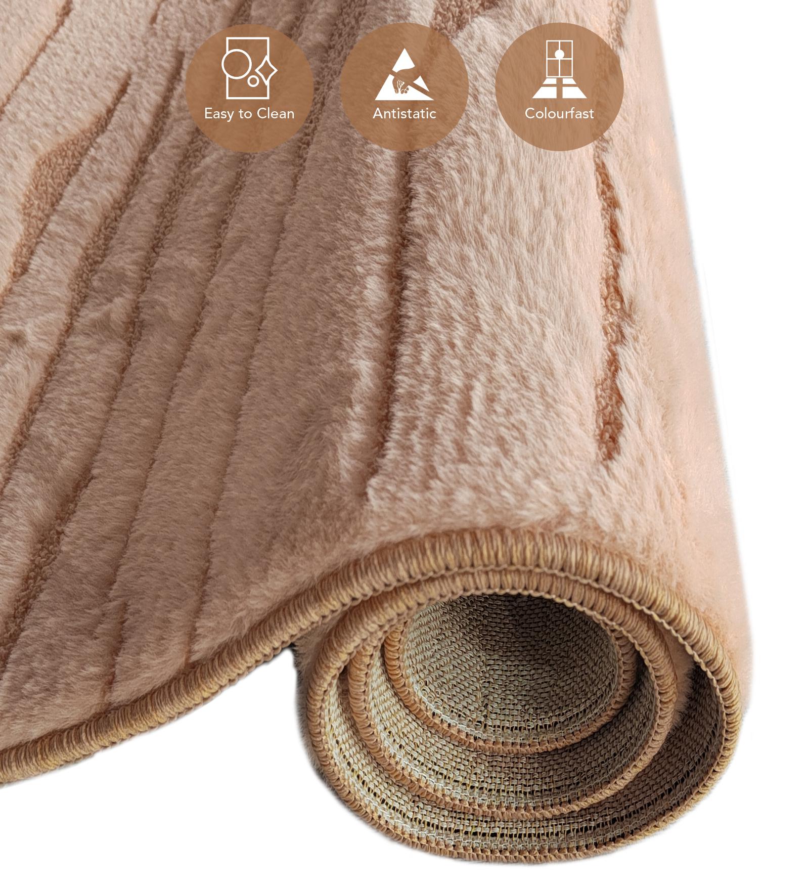 Lynx Solid Machine Made Carpet Peach